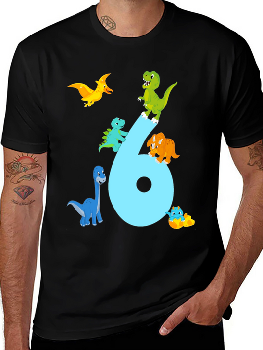Dinosaur 6th Birthday T-Shirt