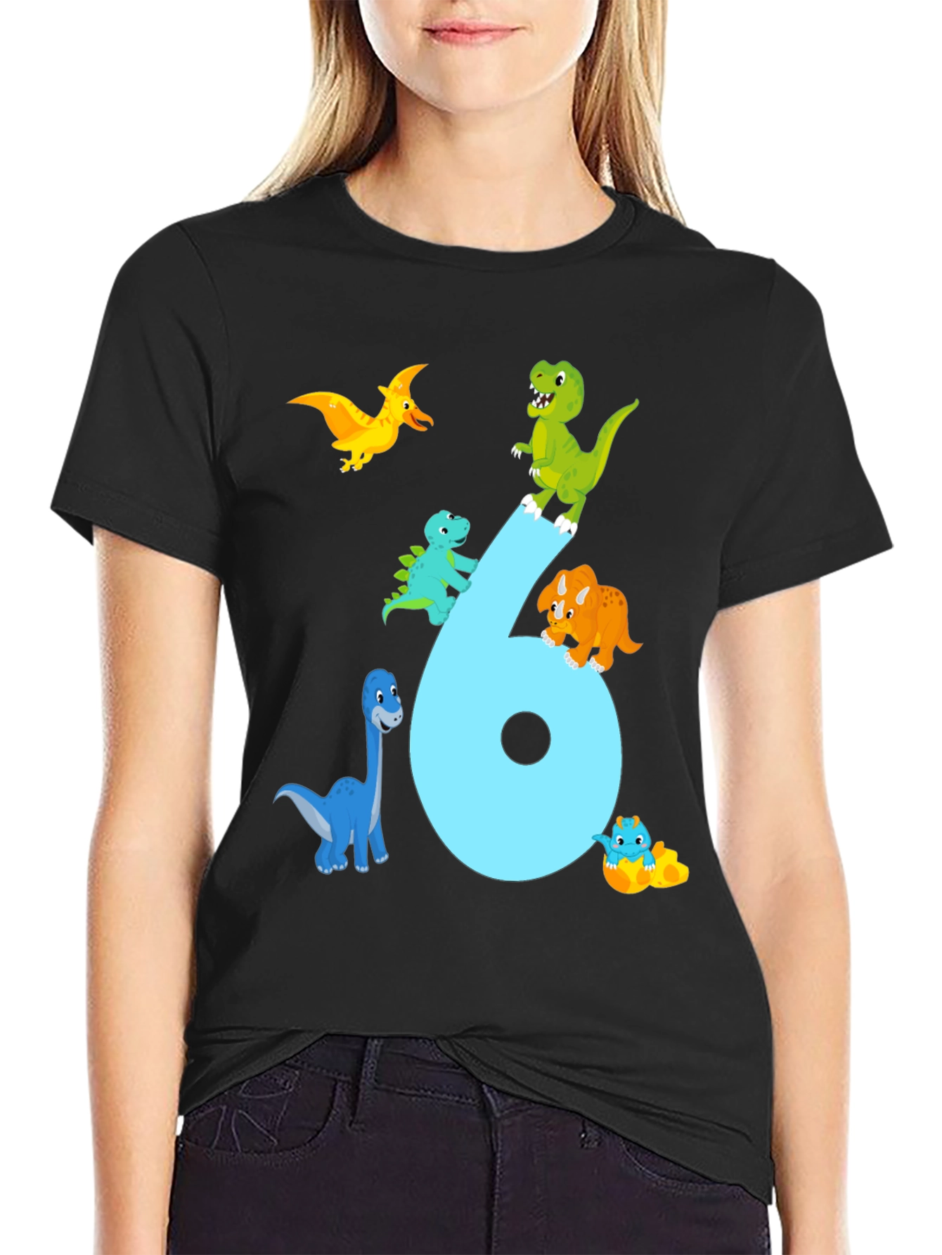 Dinosaur 6th Birthday T-Shirt