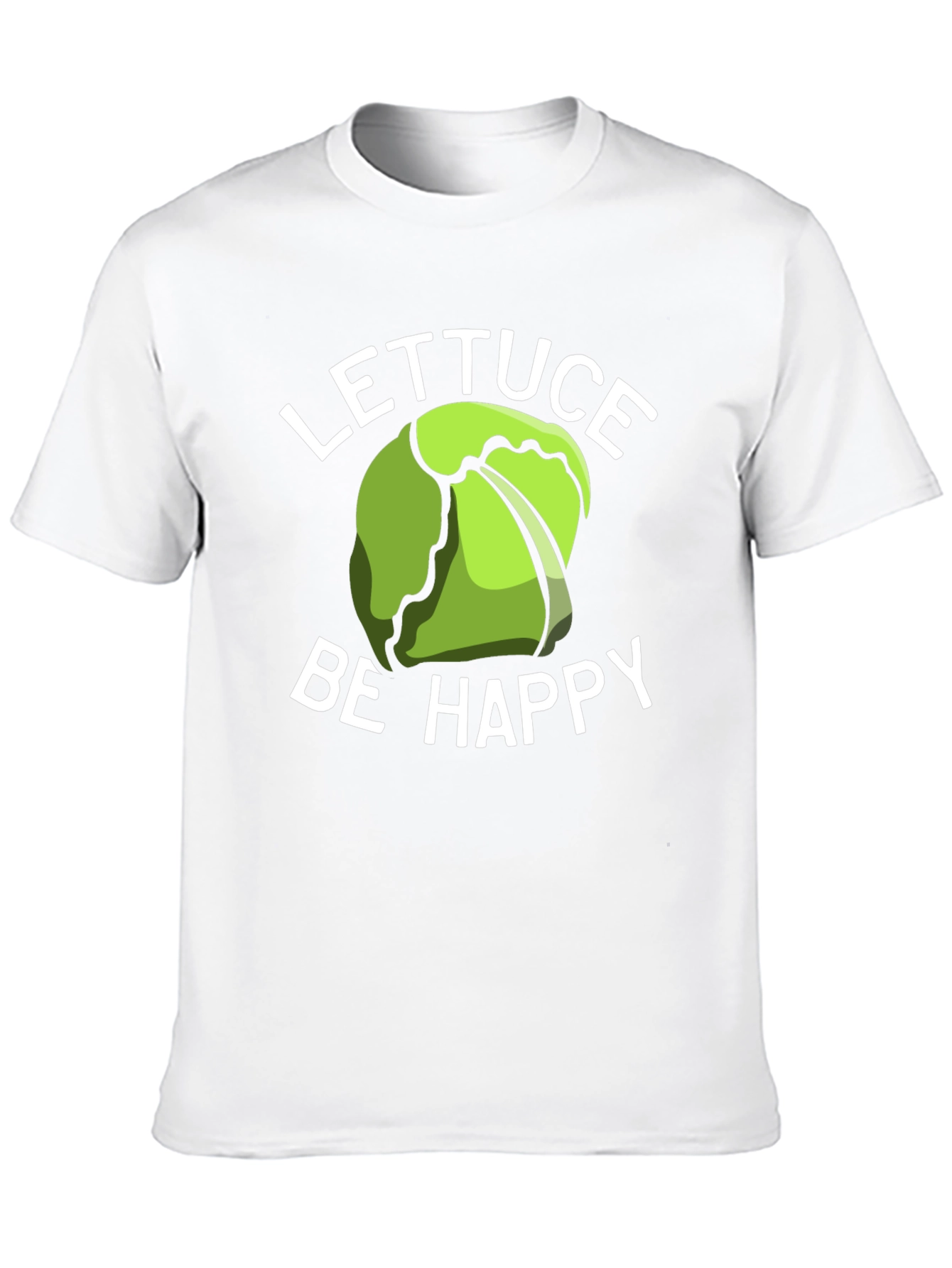 Lettuce Be Happy T-Shirt - Funny Graphic Tee