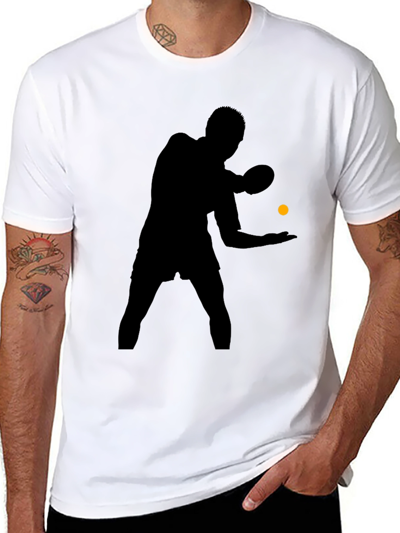 Table Tennis Player Graphic T-Shirt