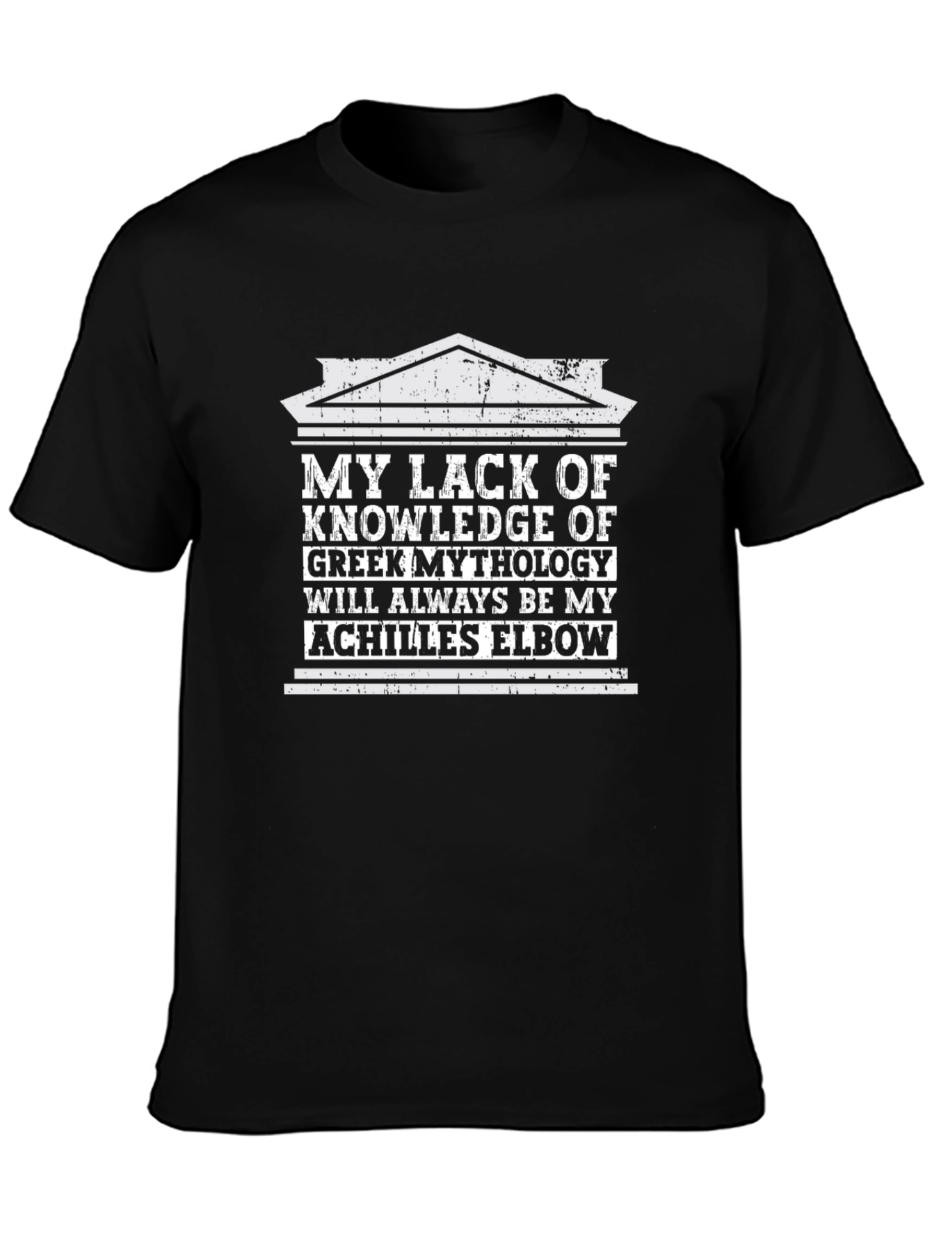 Achilles Elbow T-Shirt - Greek Mythology Pun Tee