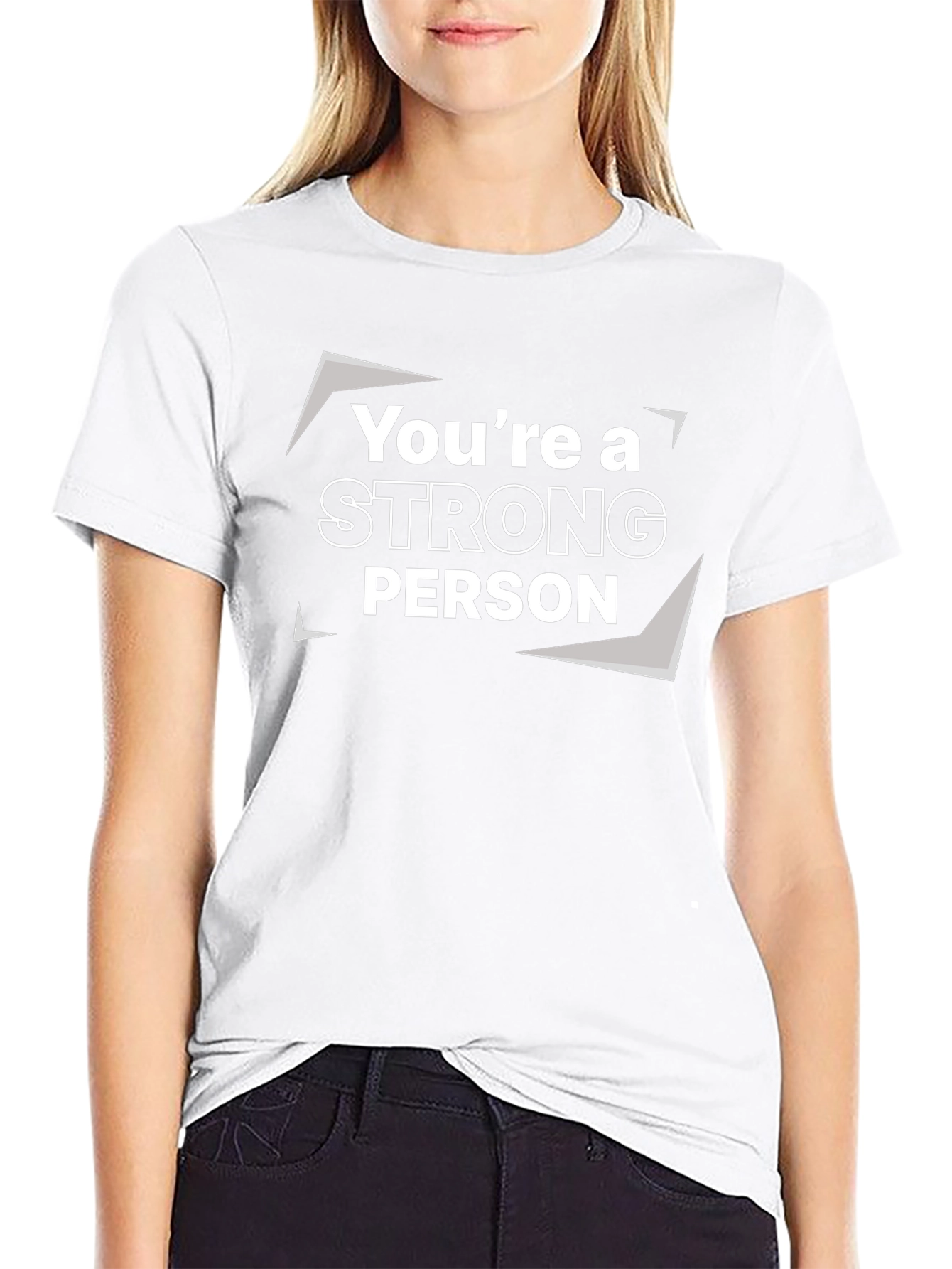 Youre a Strong Person Black T-Shirt
