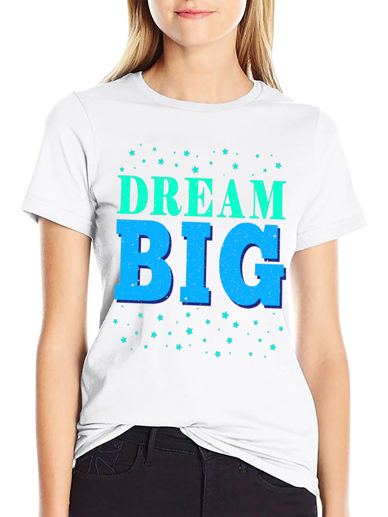 Dream Big Black Graphic Tee