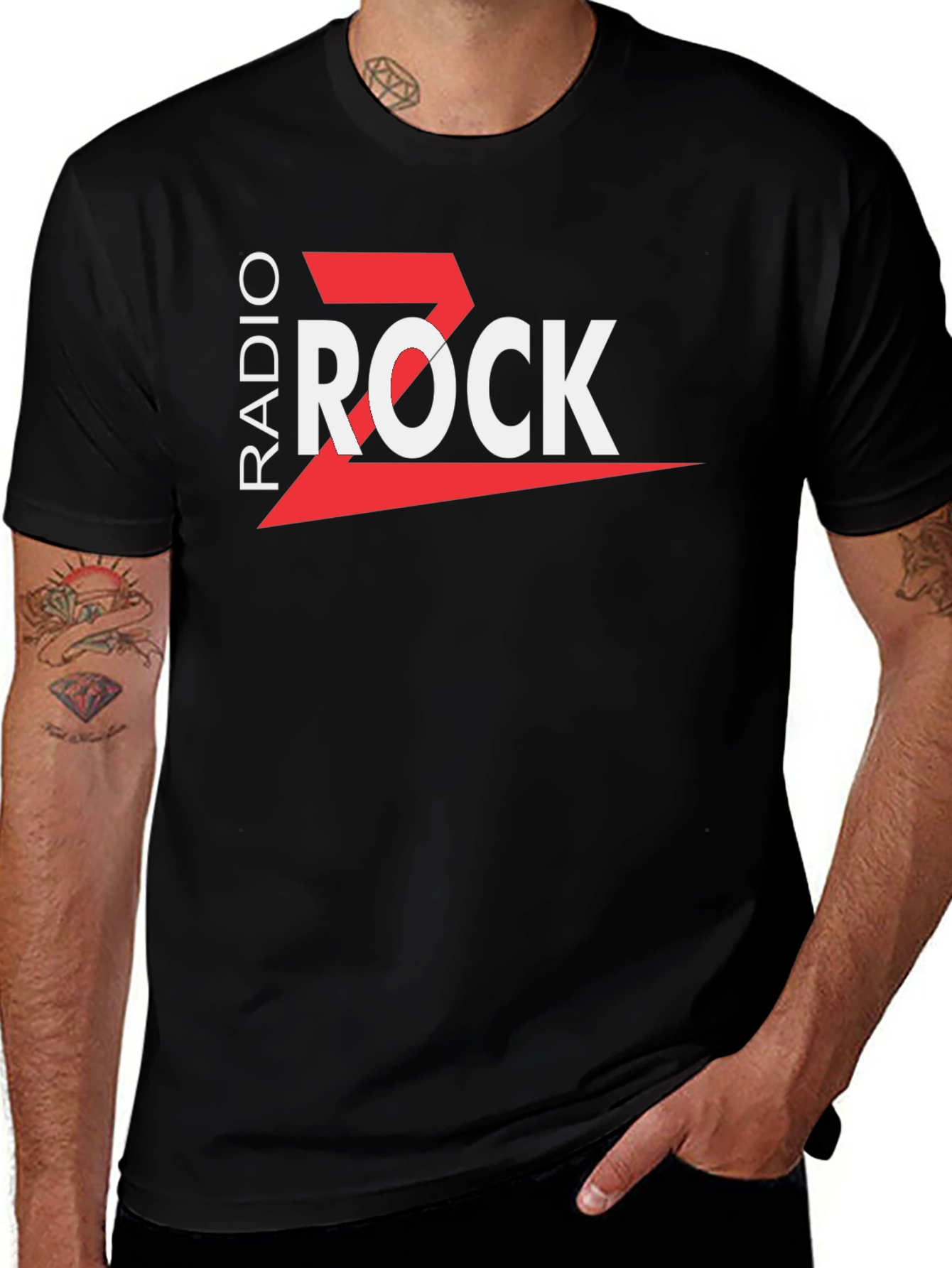 Radio Rock Black T-Shirt - Stylish Music Tee