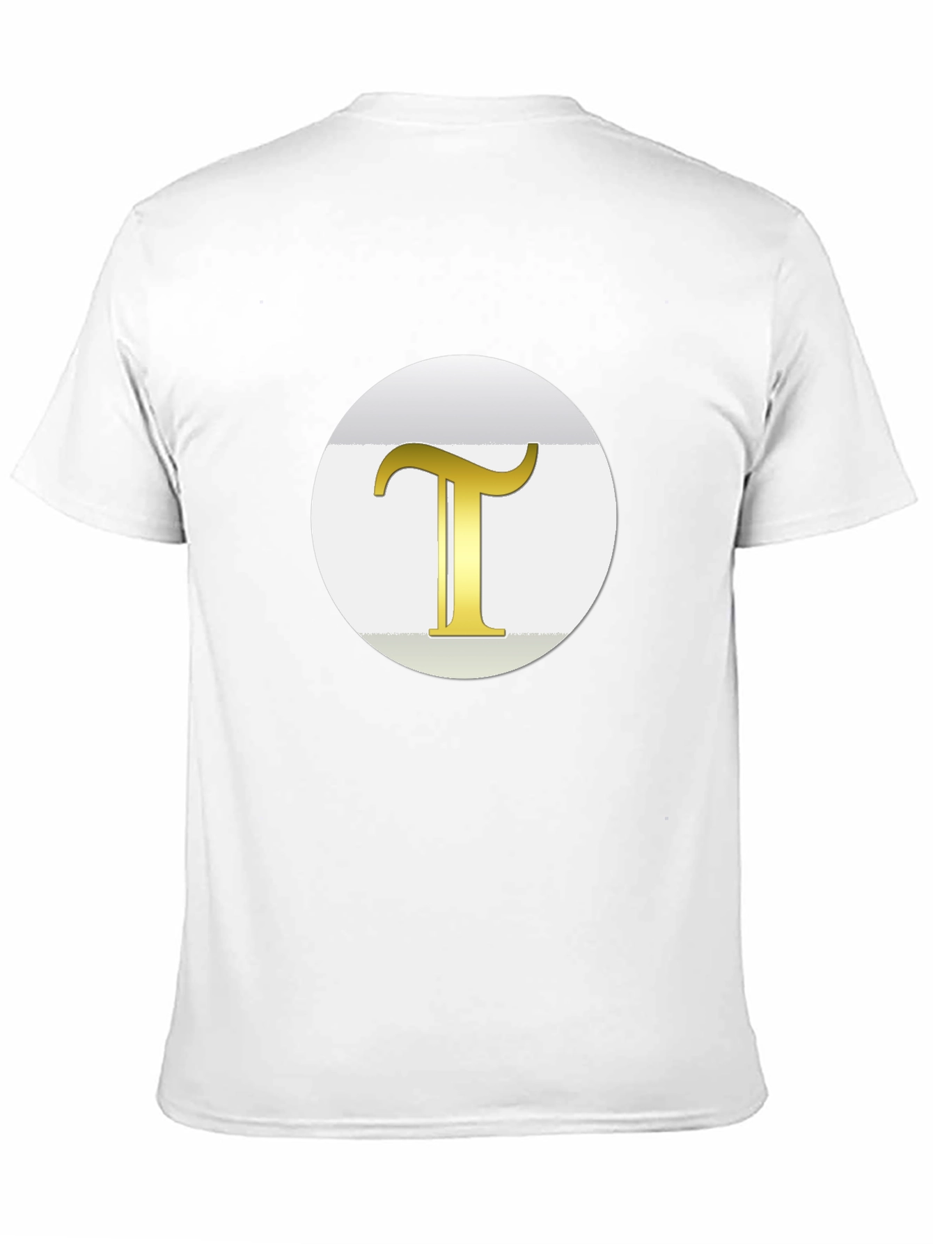 Golden T Initial Black T-Shirt