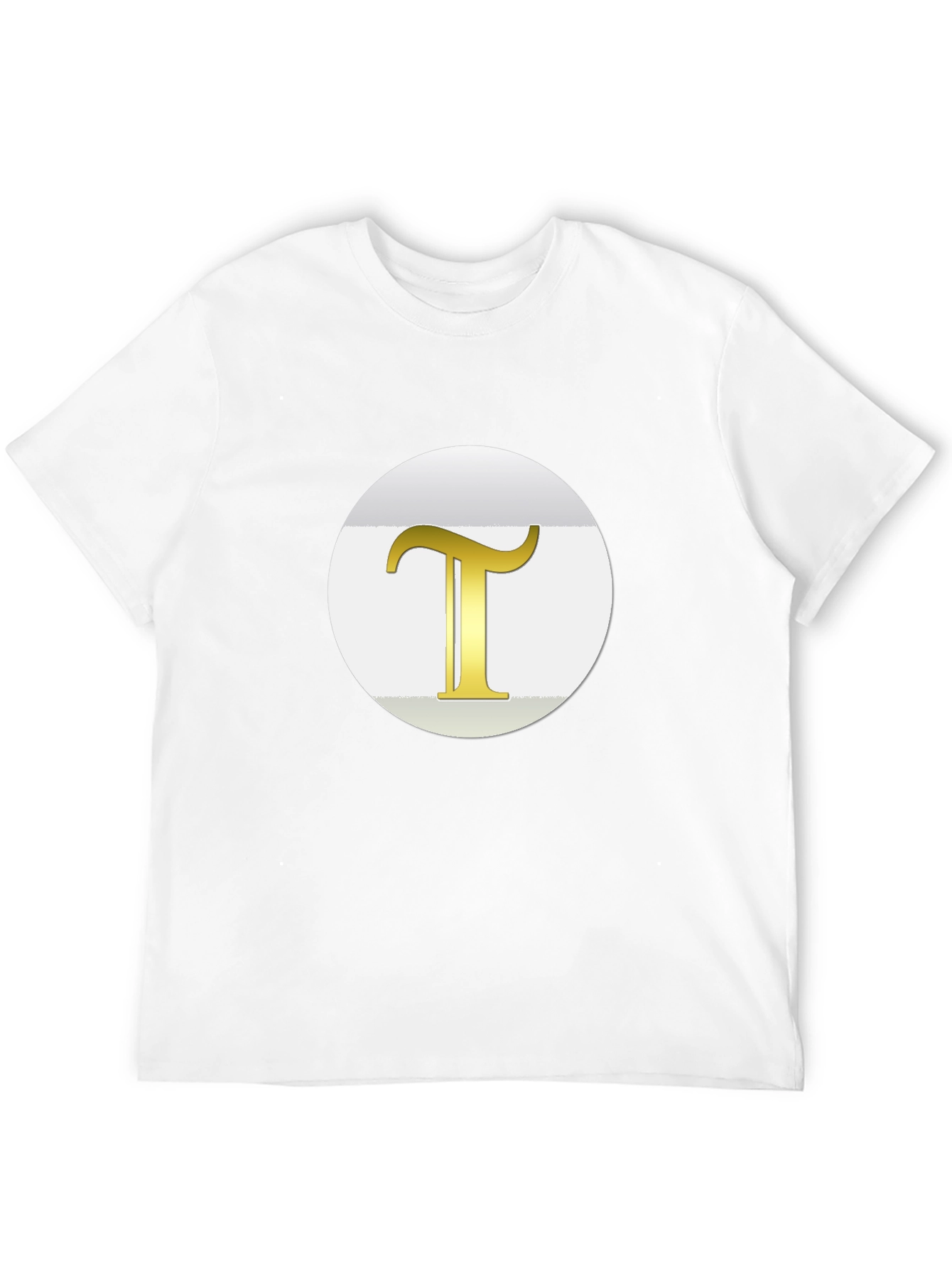 Golden T Initial Black T-Shirt