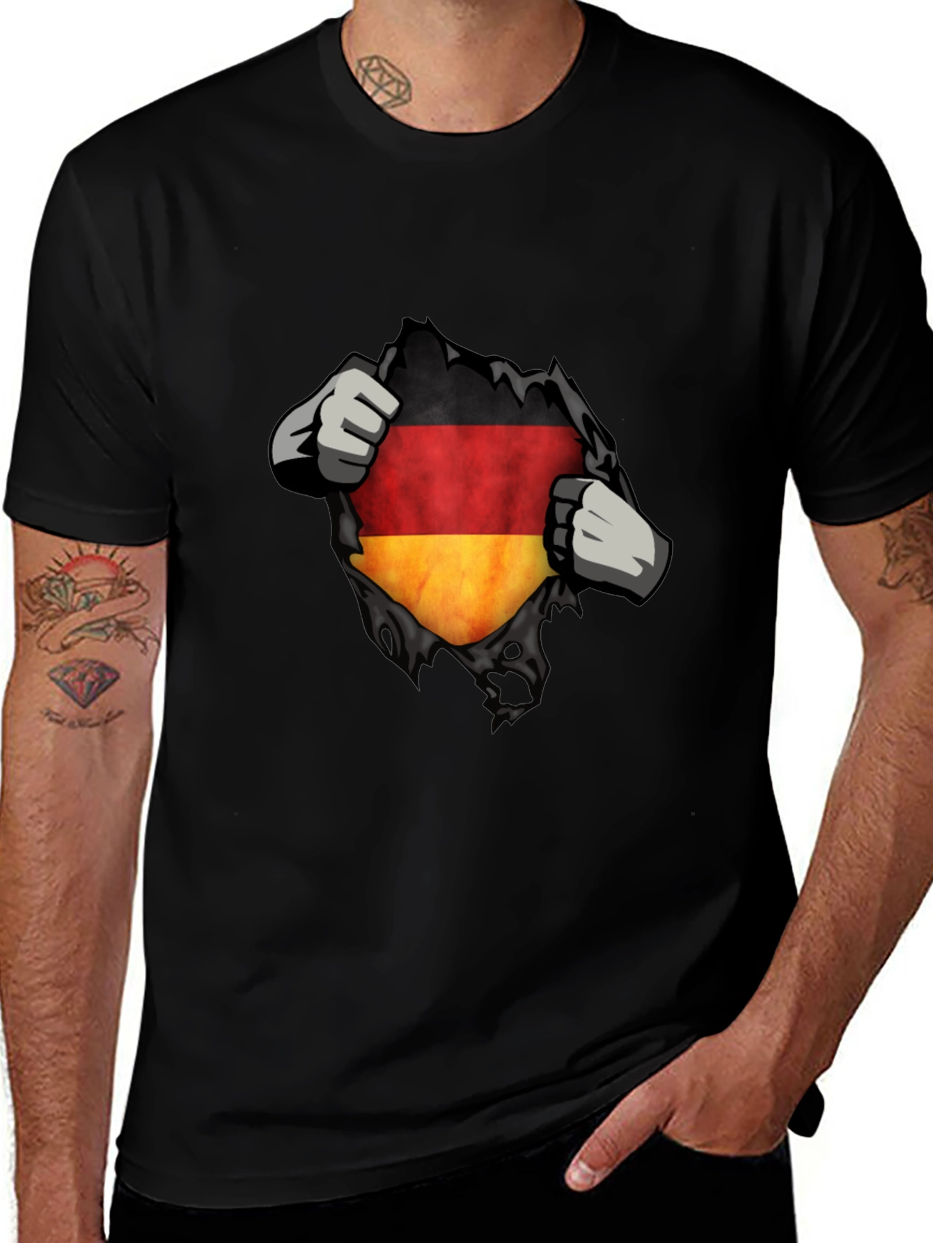 Germany Flag Ripped T-Shirt - Patriot Pride