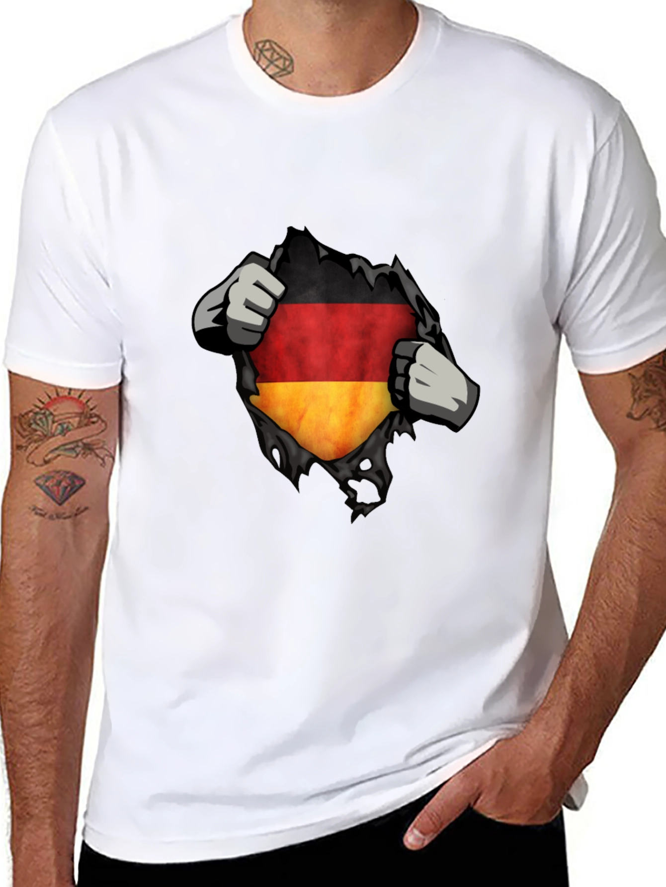Germany Flag Ripped T-Shirt - Patriot Pride