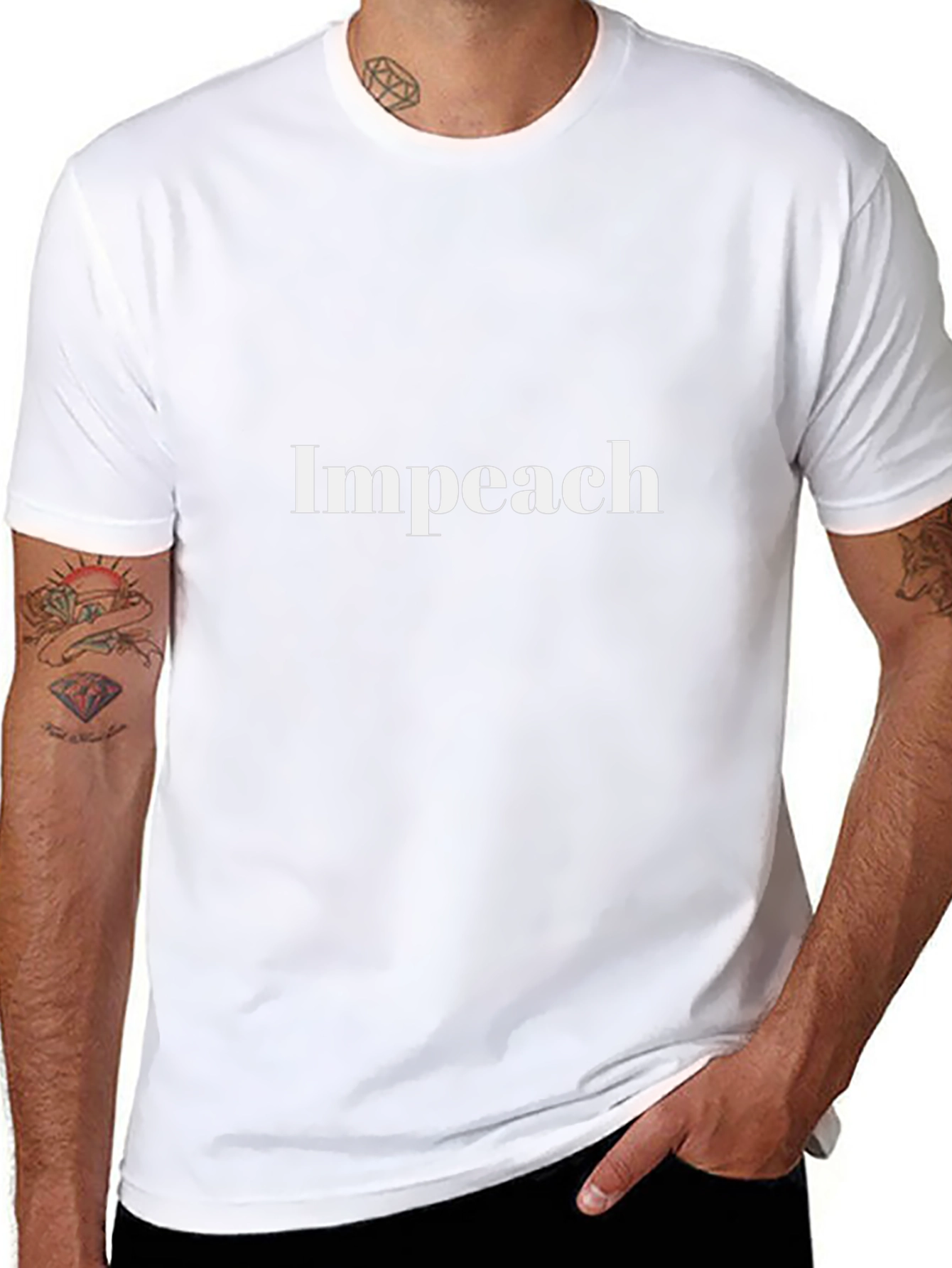 Impeach Graphic Tee - Black Unisex T-Shirt