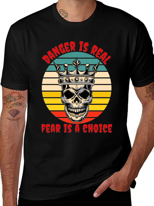 Danger Is Real Skull Graphic Tee