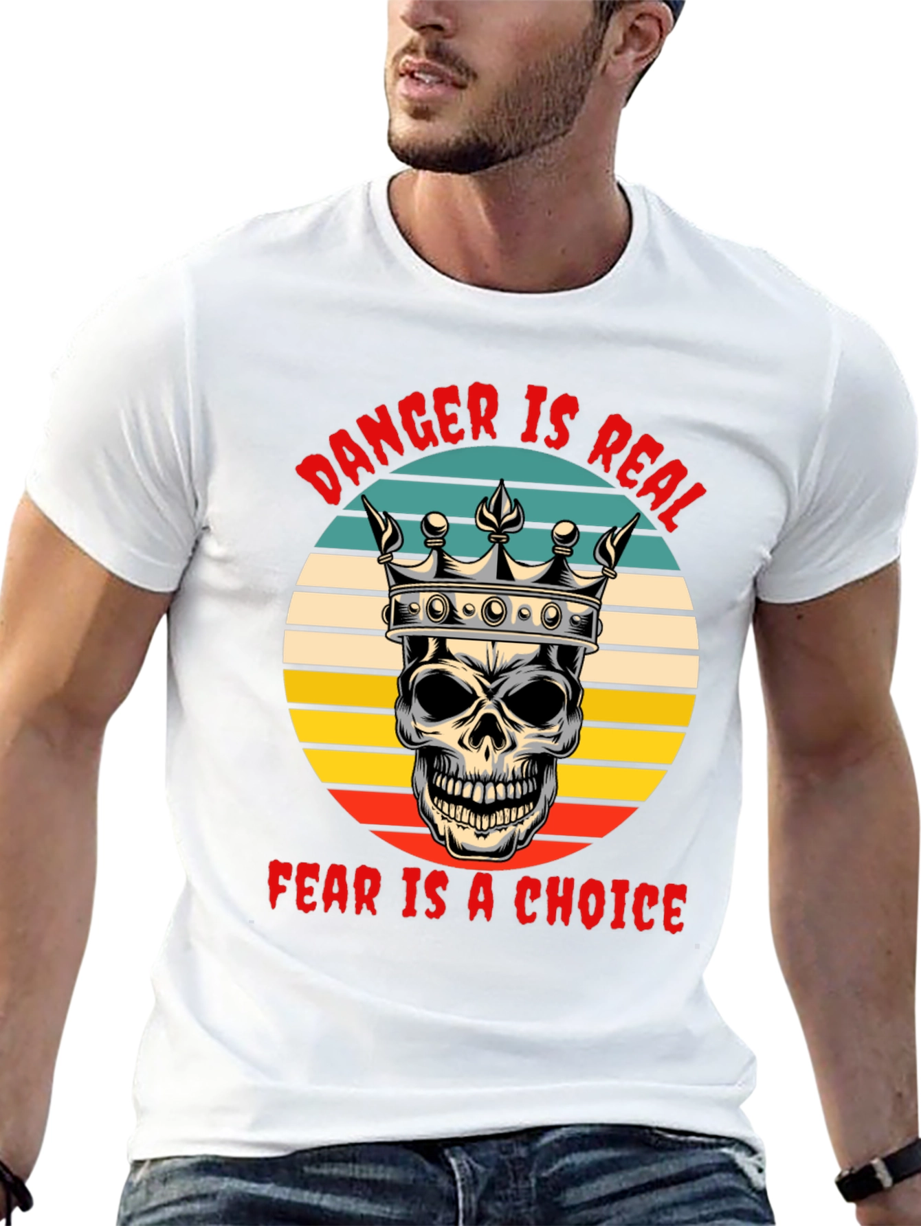 Danger Is Real Skull Graphic Tee