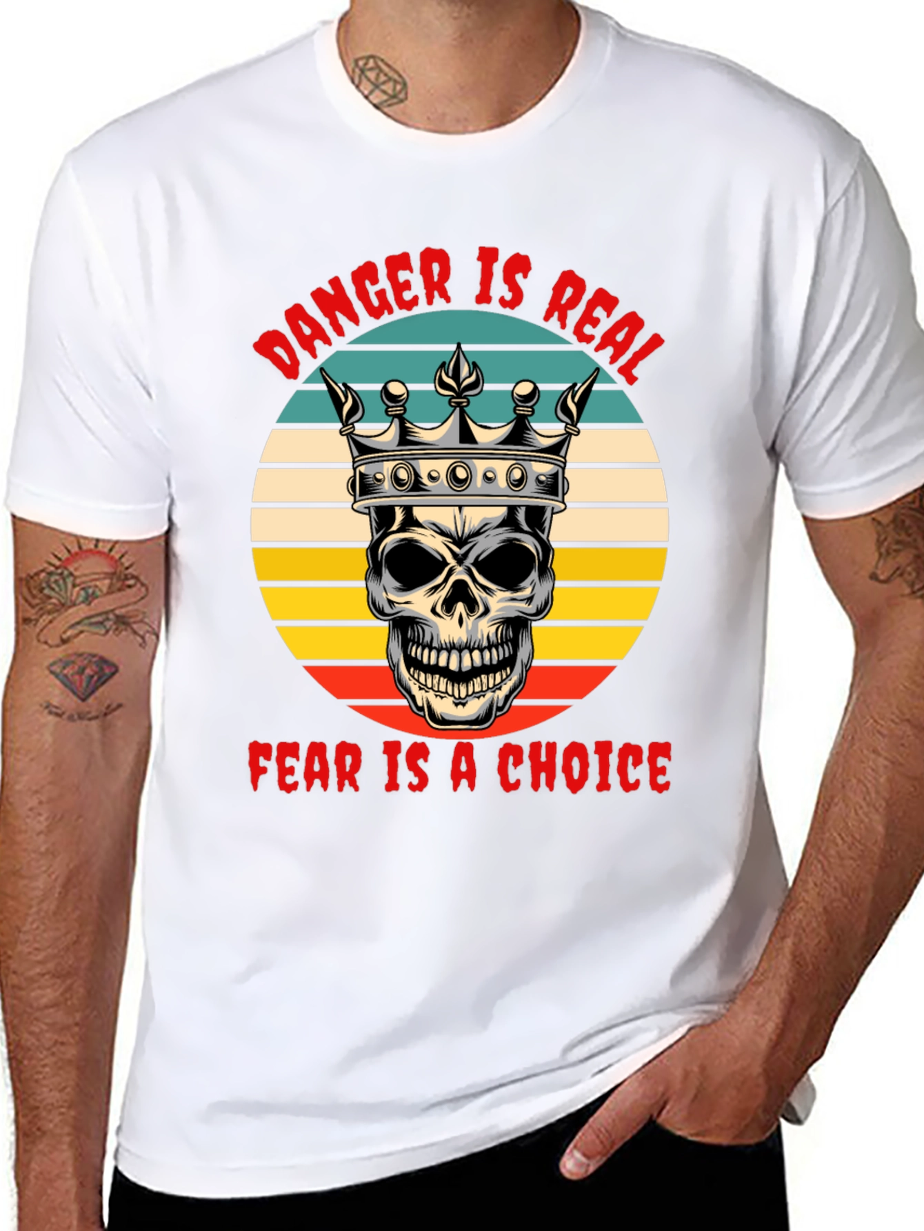 Danger Is Real Skull Graphic Tee