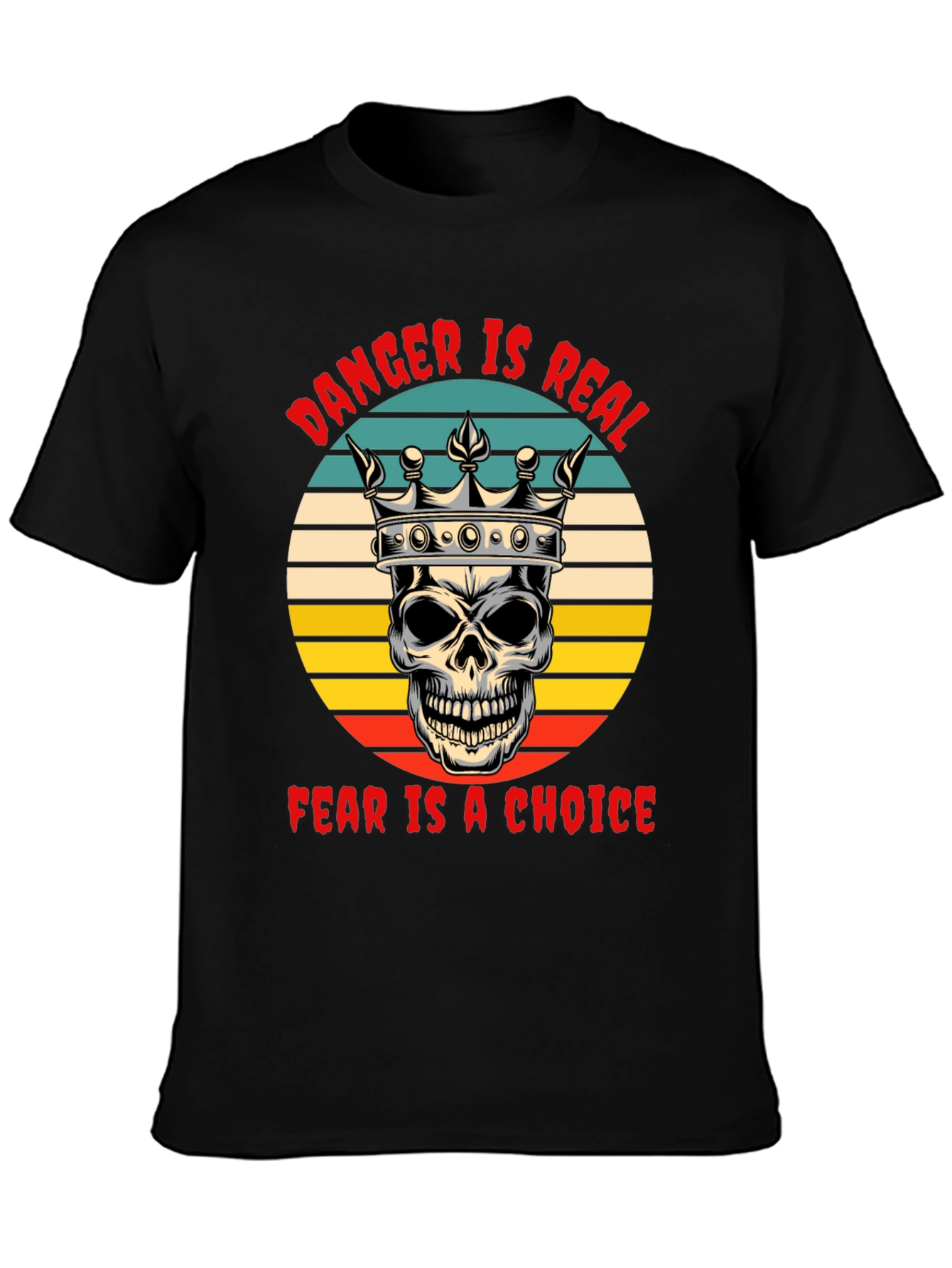 Danger Is Real Skull Graphic Tee