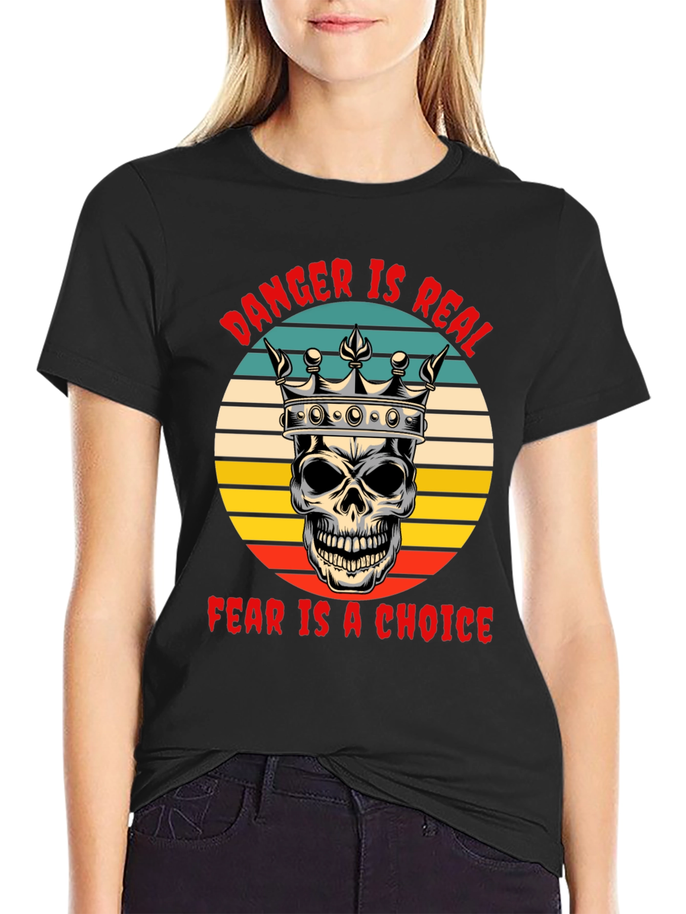 Danger Is Real Skull Graphic Tee