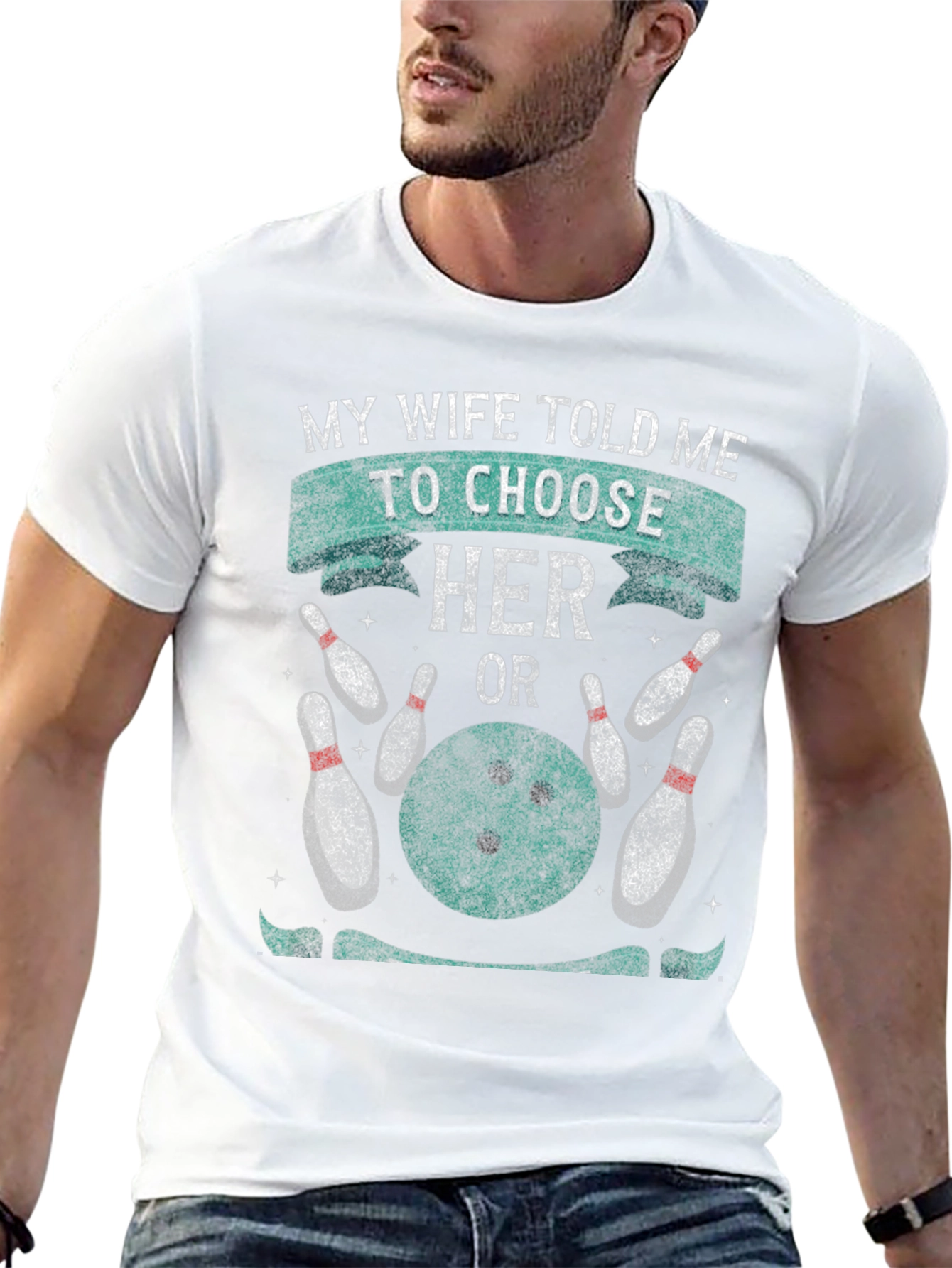Bowling Choice T-Shirt Funny Husband Tee