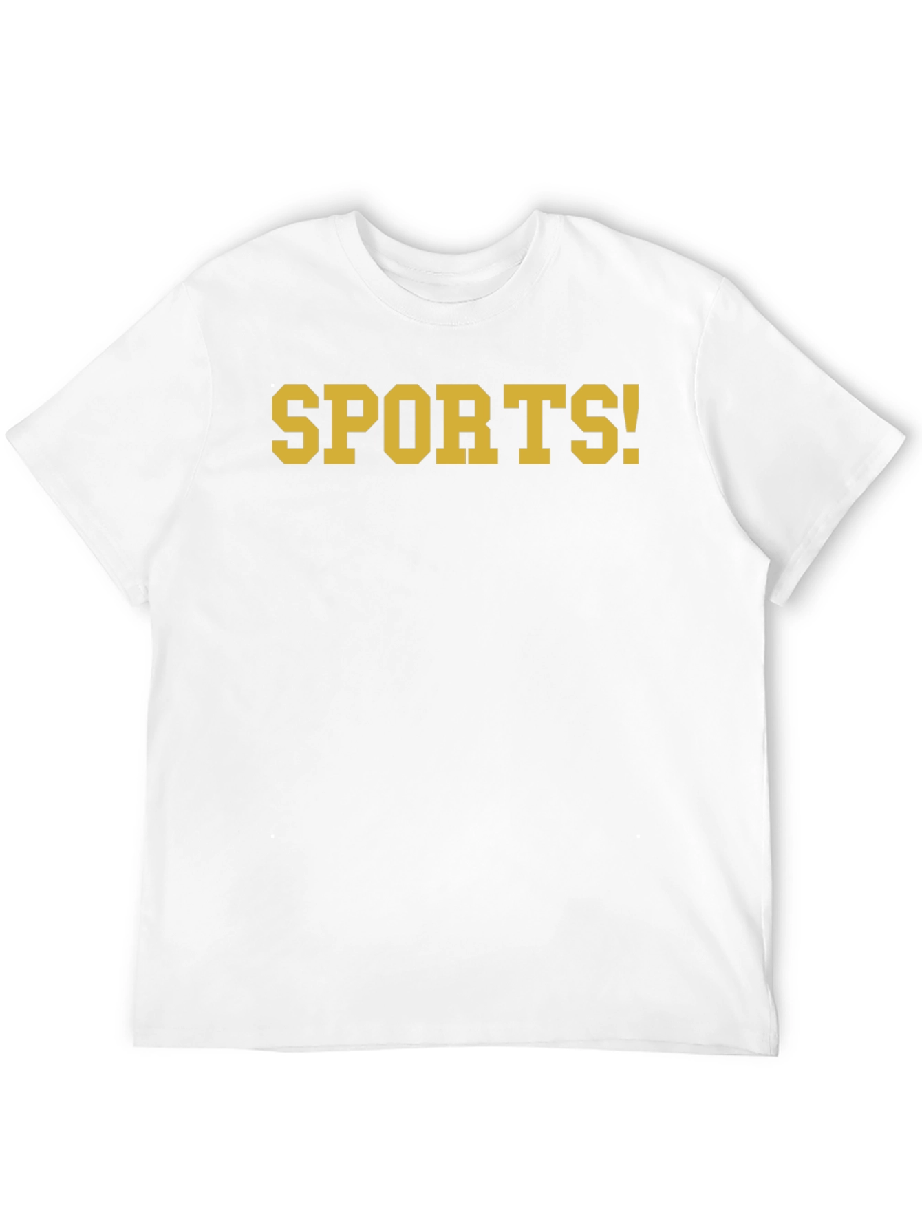 Mens SPORTS! Black Graphic T-Shirt