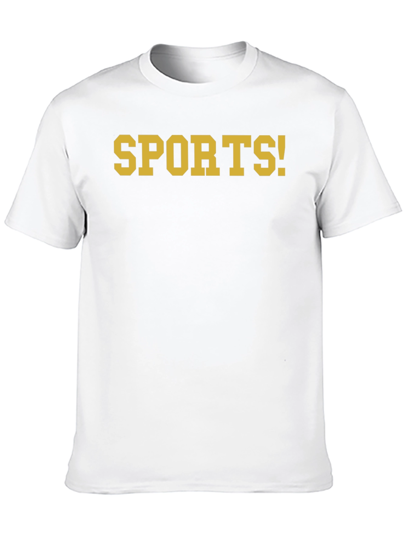 Mens SPORTS! Black Graphic T-Shirt