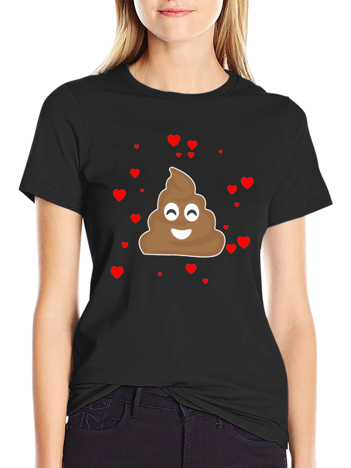 Emoji Poop Heart Mens Graphic Tee