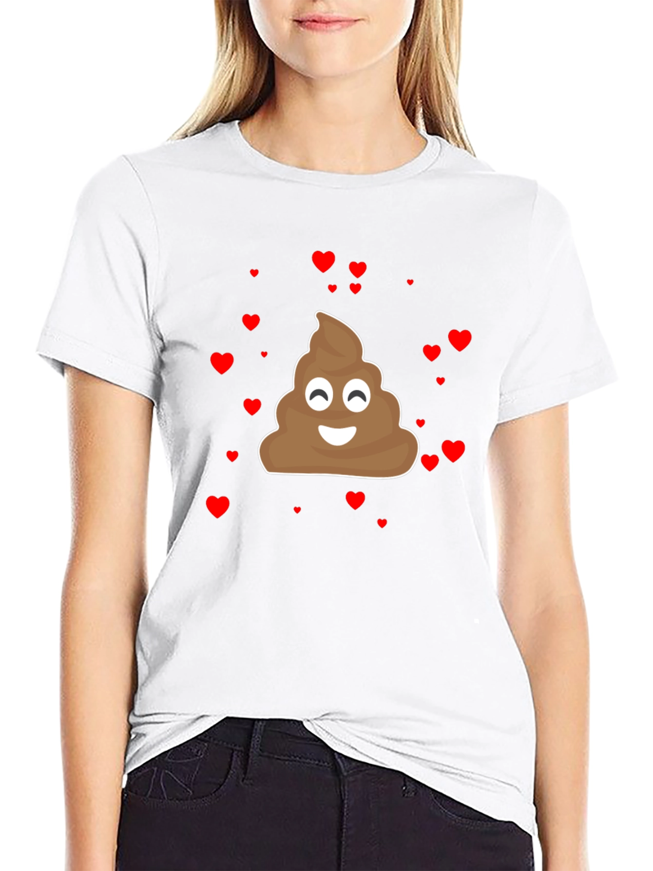Emoji Poop Heart Mens Graphic Tee