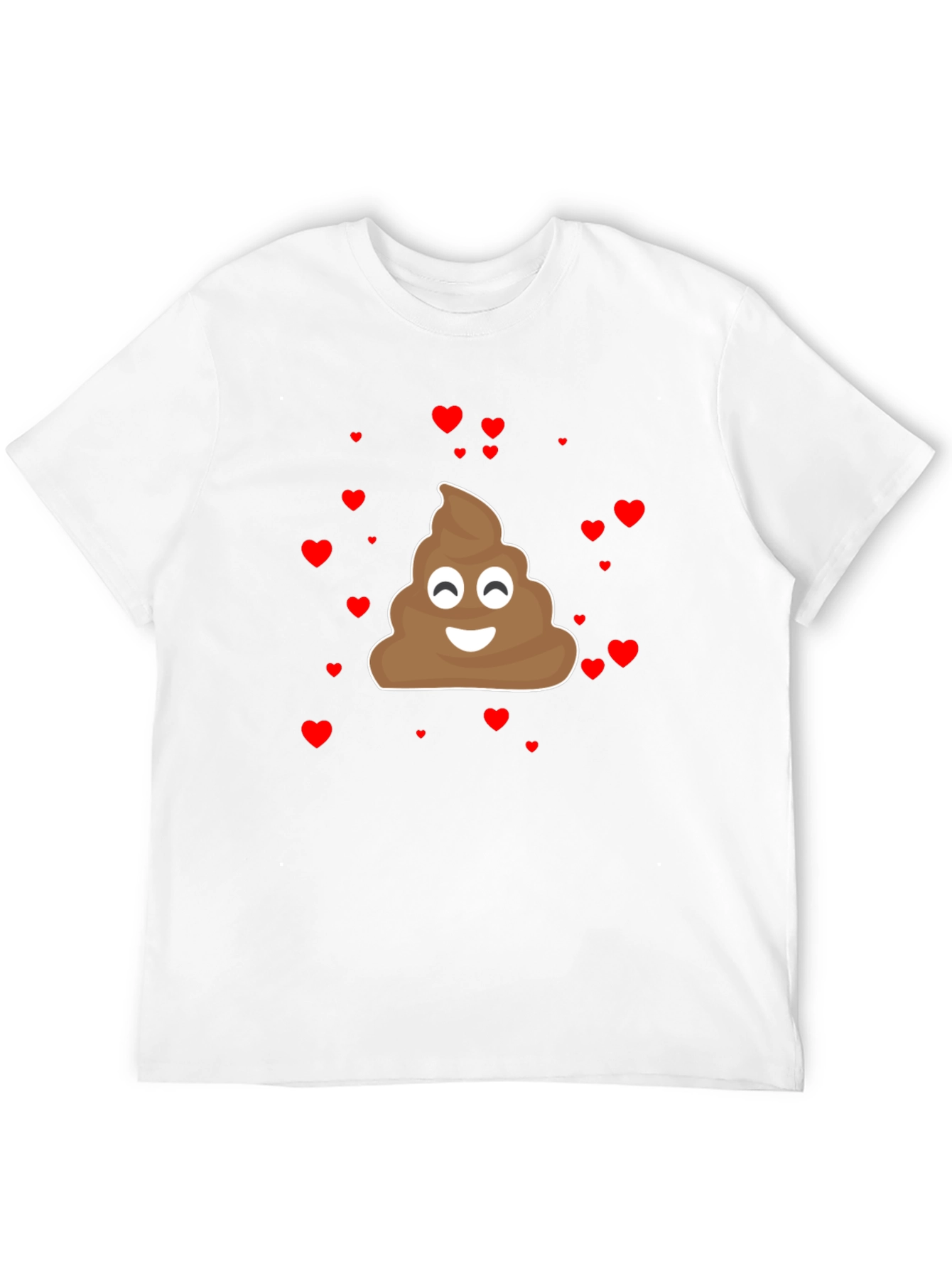 Emoji Poop Heart Mens Graphic Tee