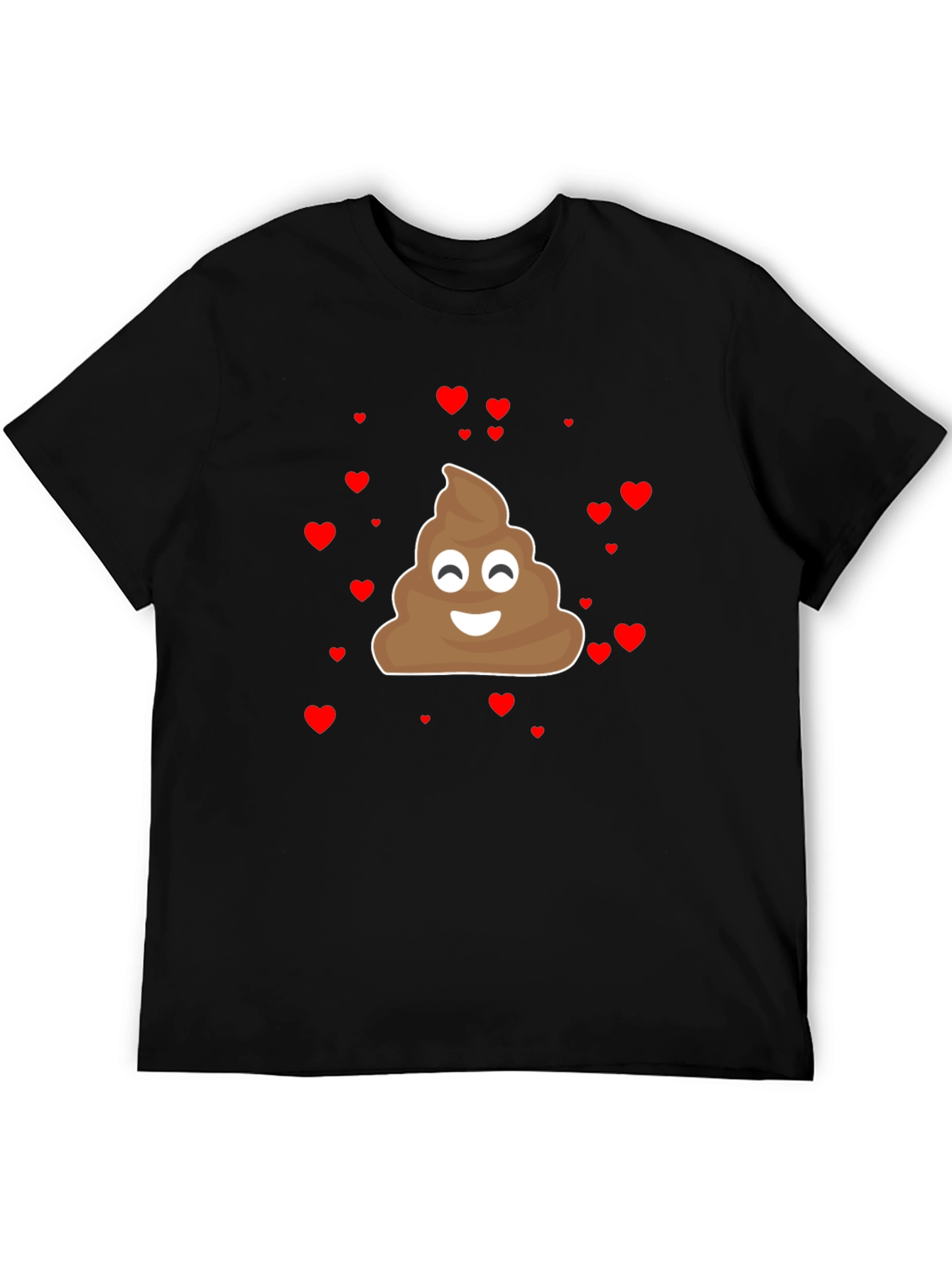 Emoji Poop Heart Mens Graphic Tee