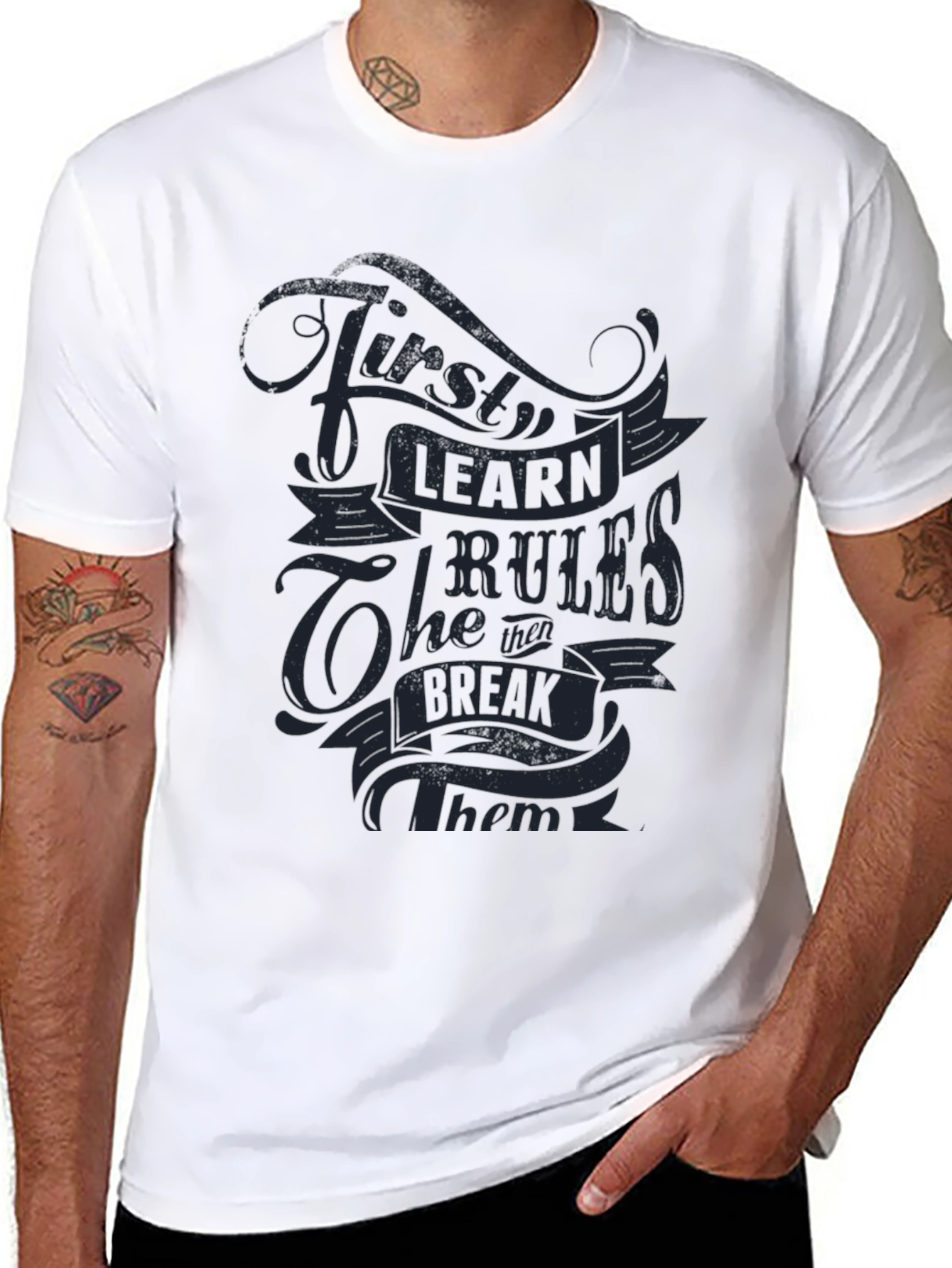 Learn the Rules T-Shirt - Break Them Graphic Tee