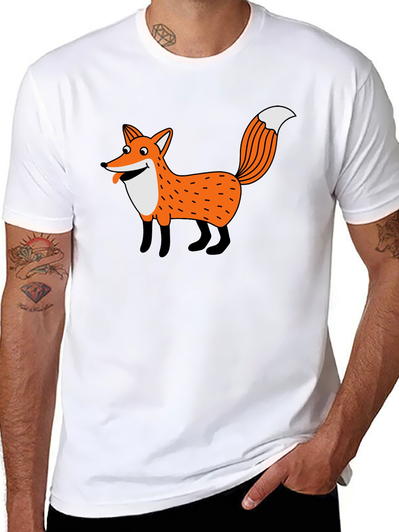 Fox Graphic Tee - Mens Black T-Shirt