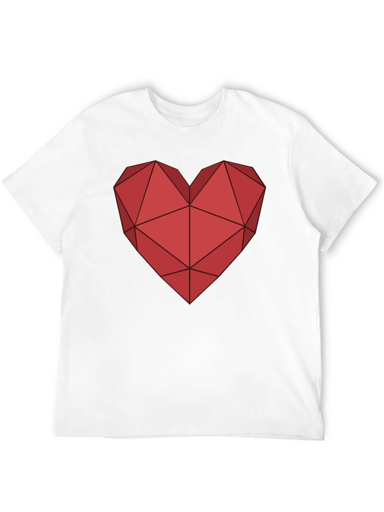 Geometric Heart Tee - Modern Graphic T-Shirt