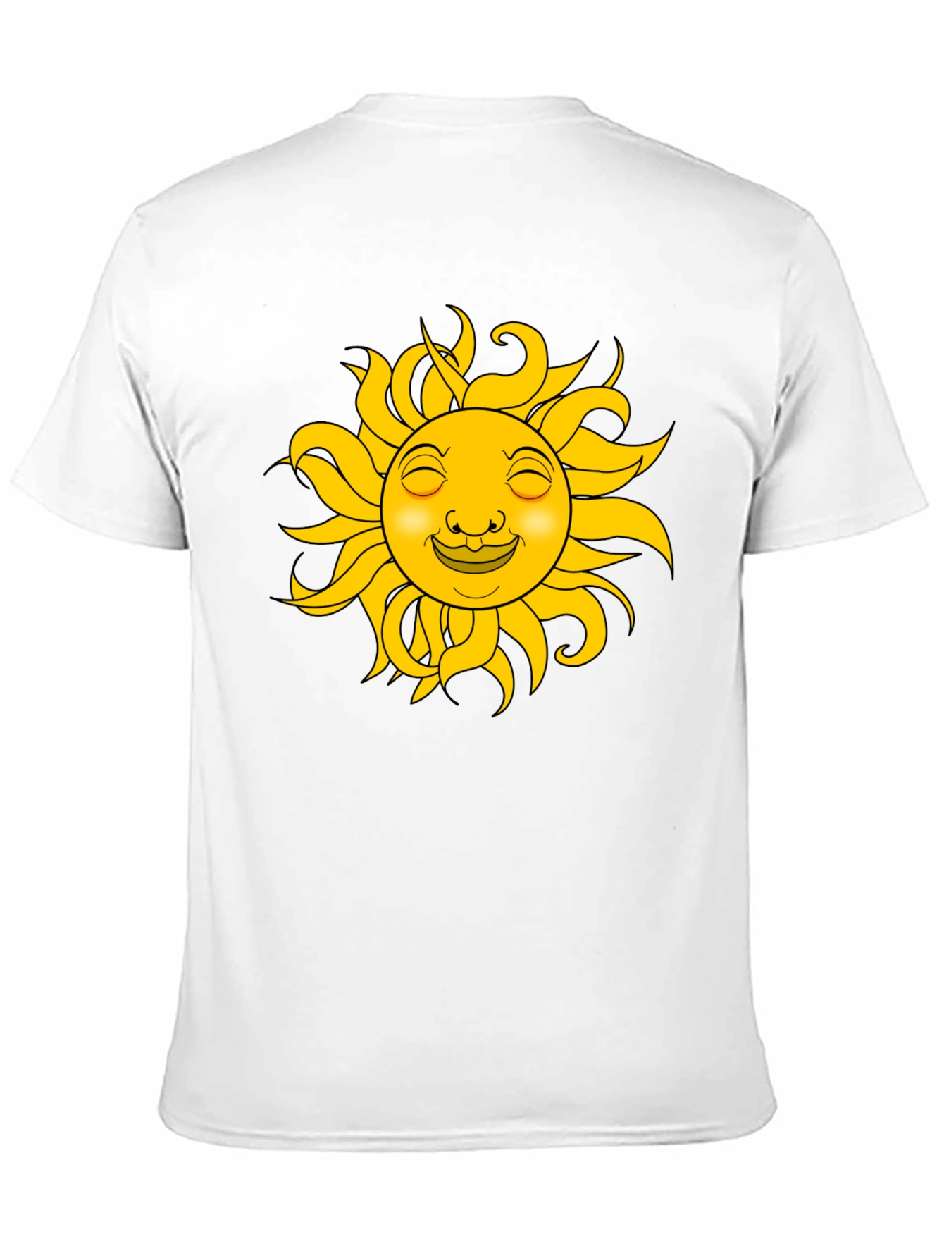 Smiling Sun Graphic T-Shirt - Black