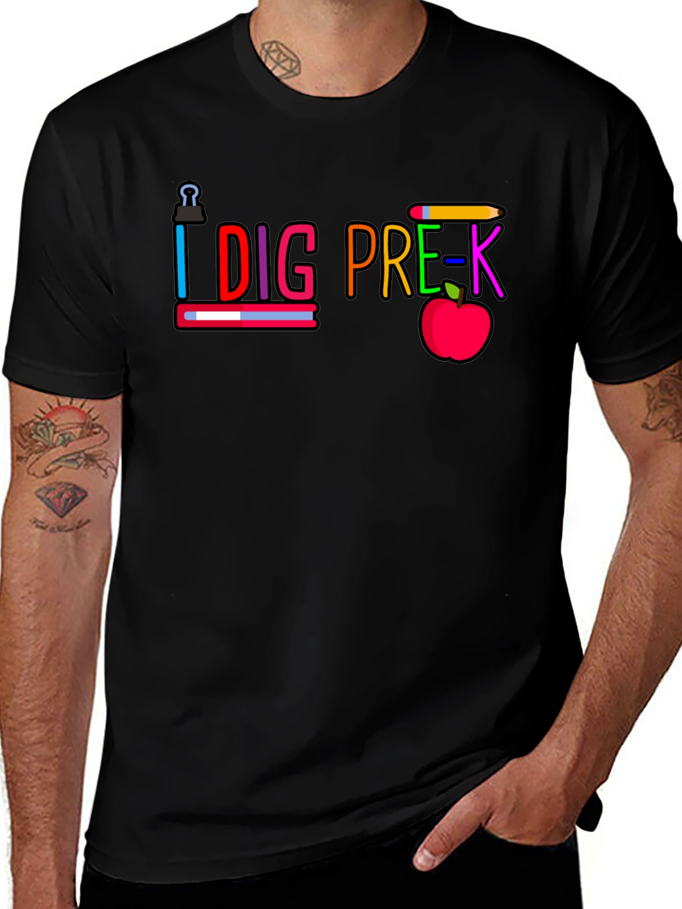 I Dig Pre-K Teacher T-Shirt Back to School Tee