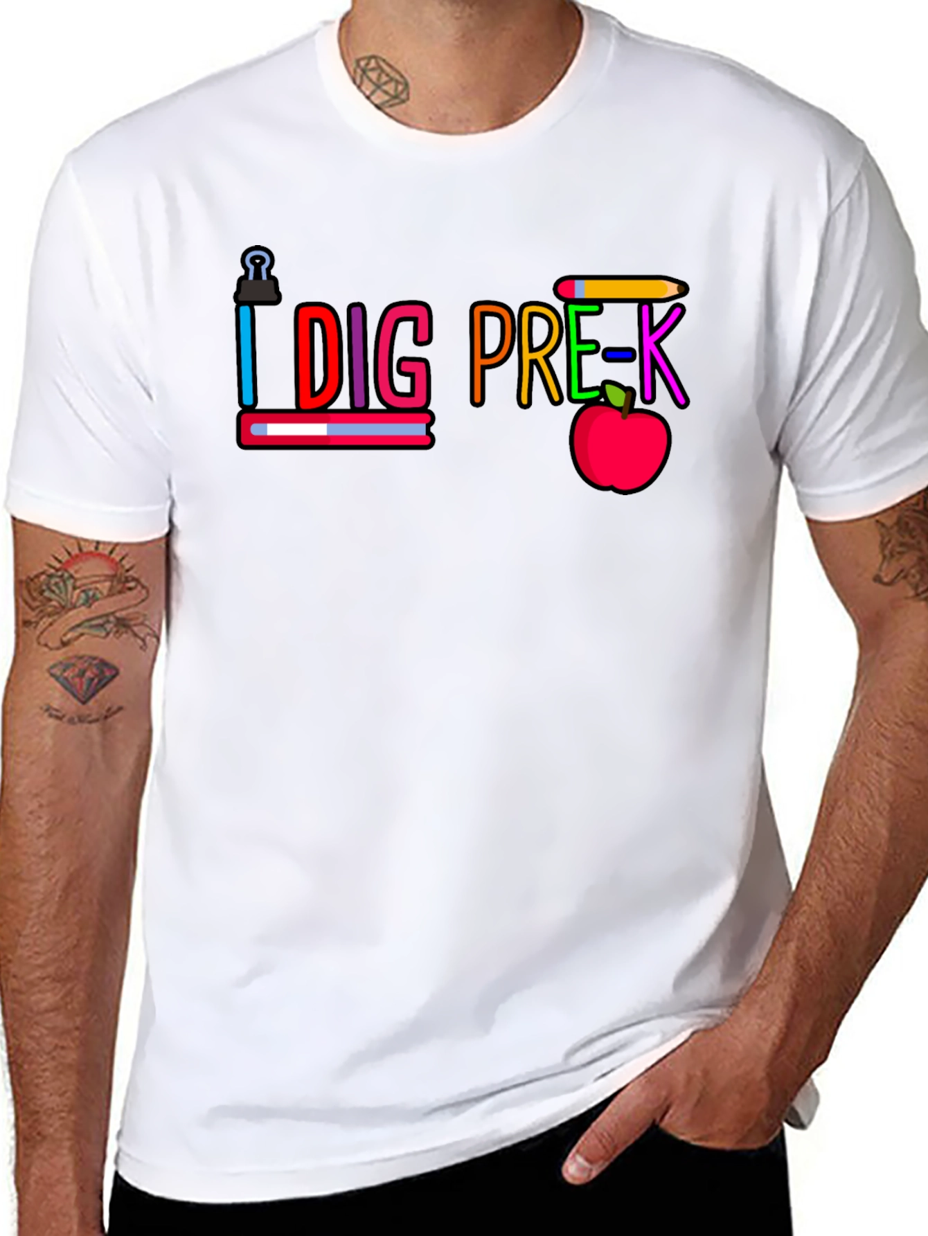 I Dig Pre-K Teacher T-Shirt Back to School Tee