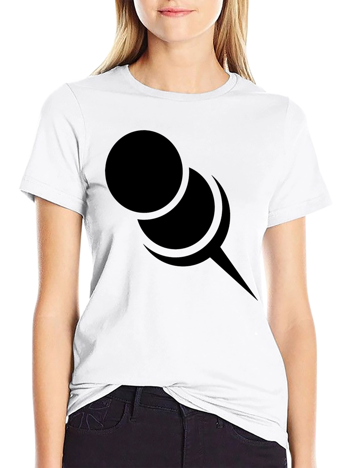 Abstract Pin Graphic T-Shirt
