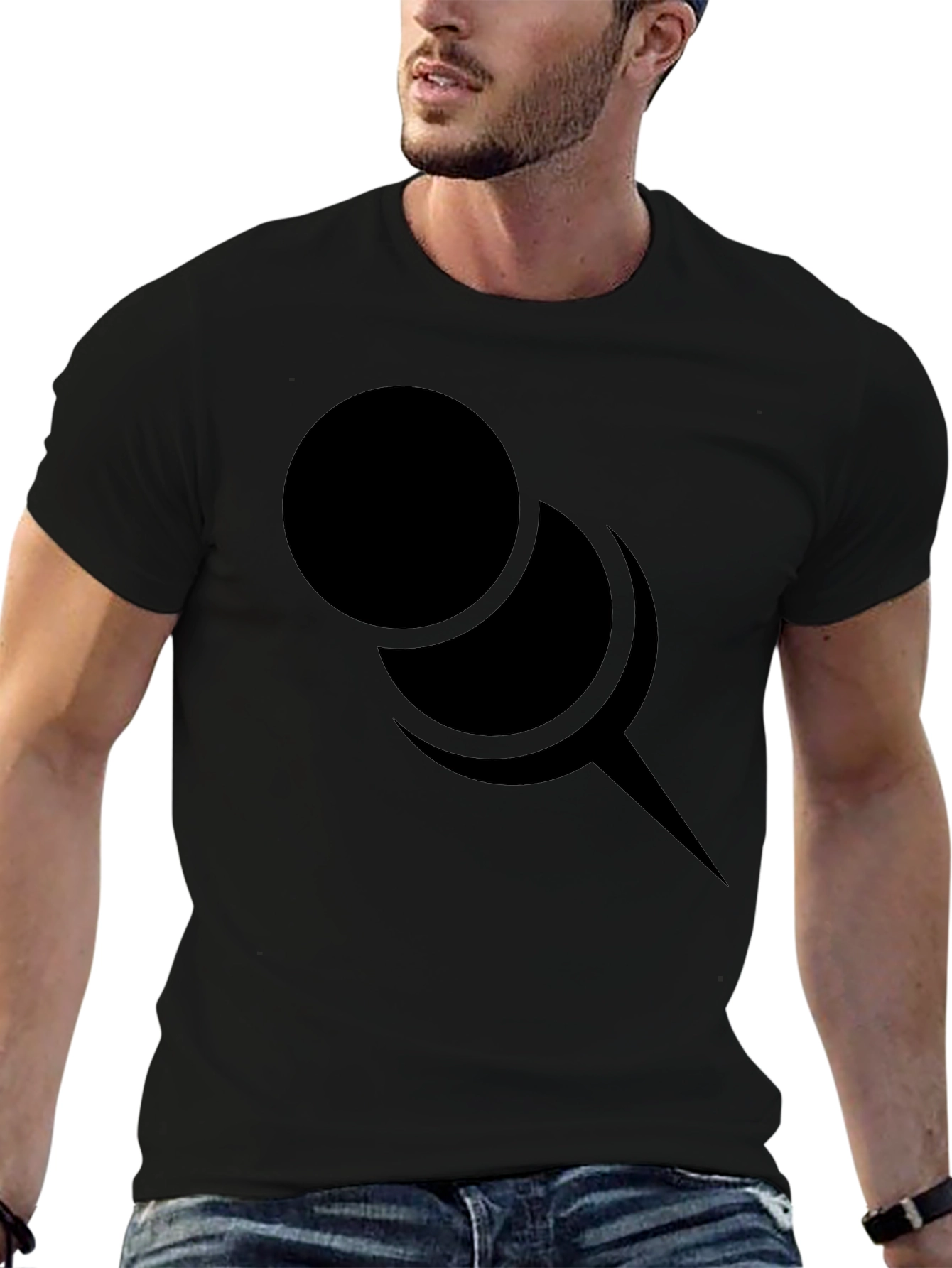 Abstract Pin Graphic T-Shirt
