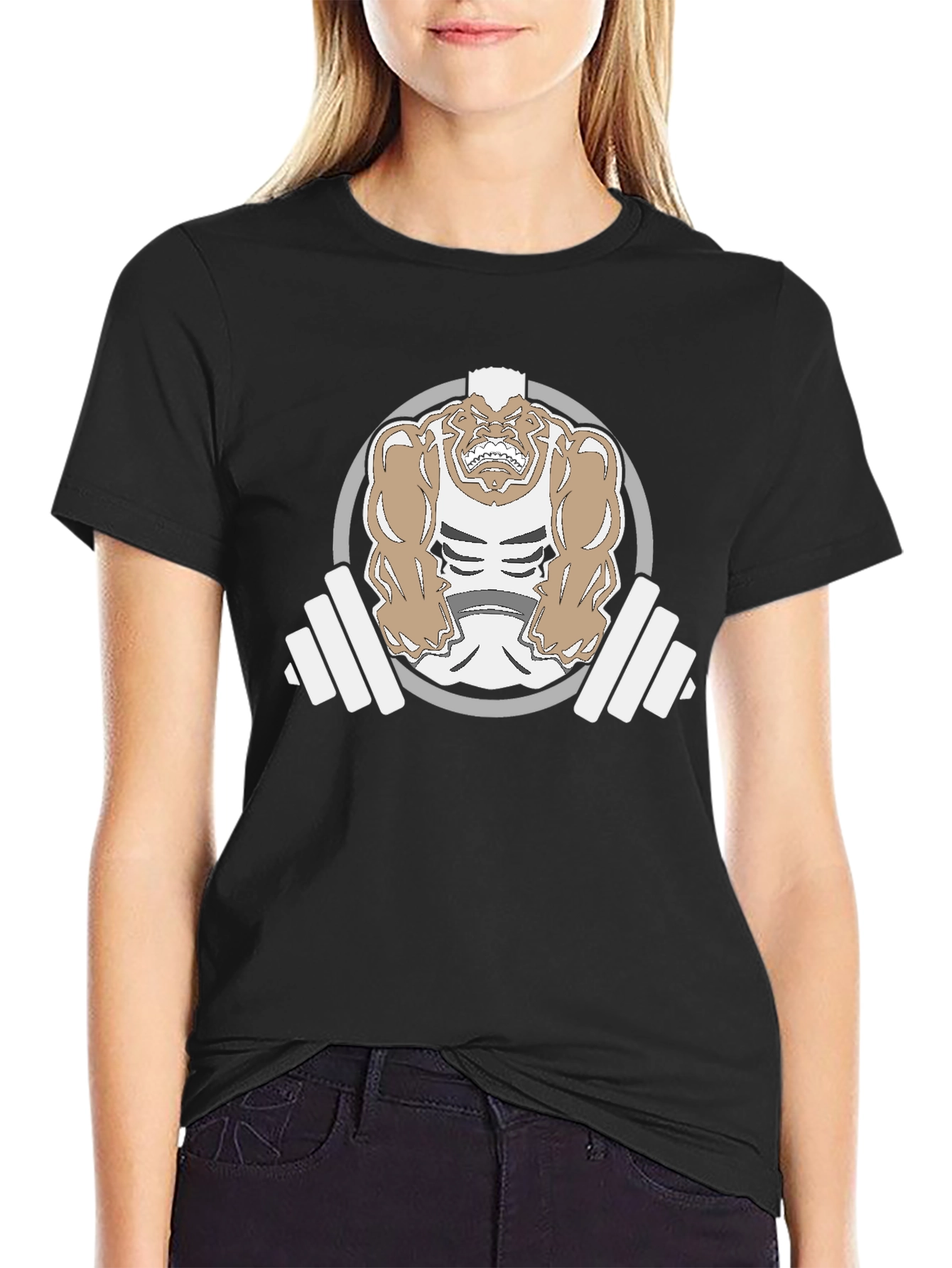 Gym Monster Graphic Black T-Shirt