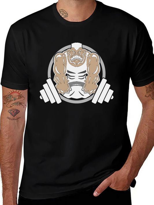 Gym Monster Graphic Black T-Shirt
