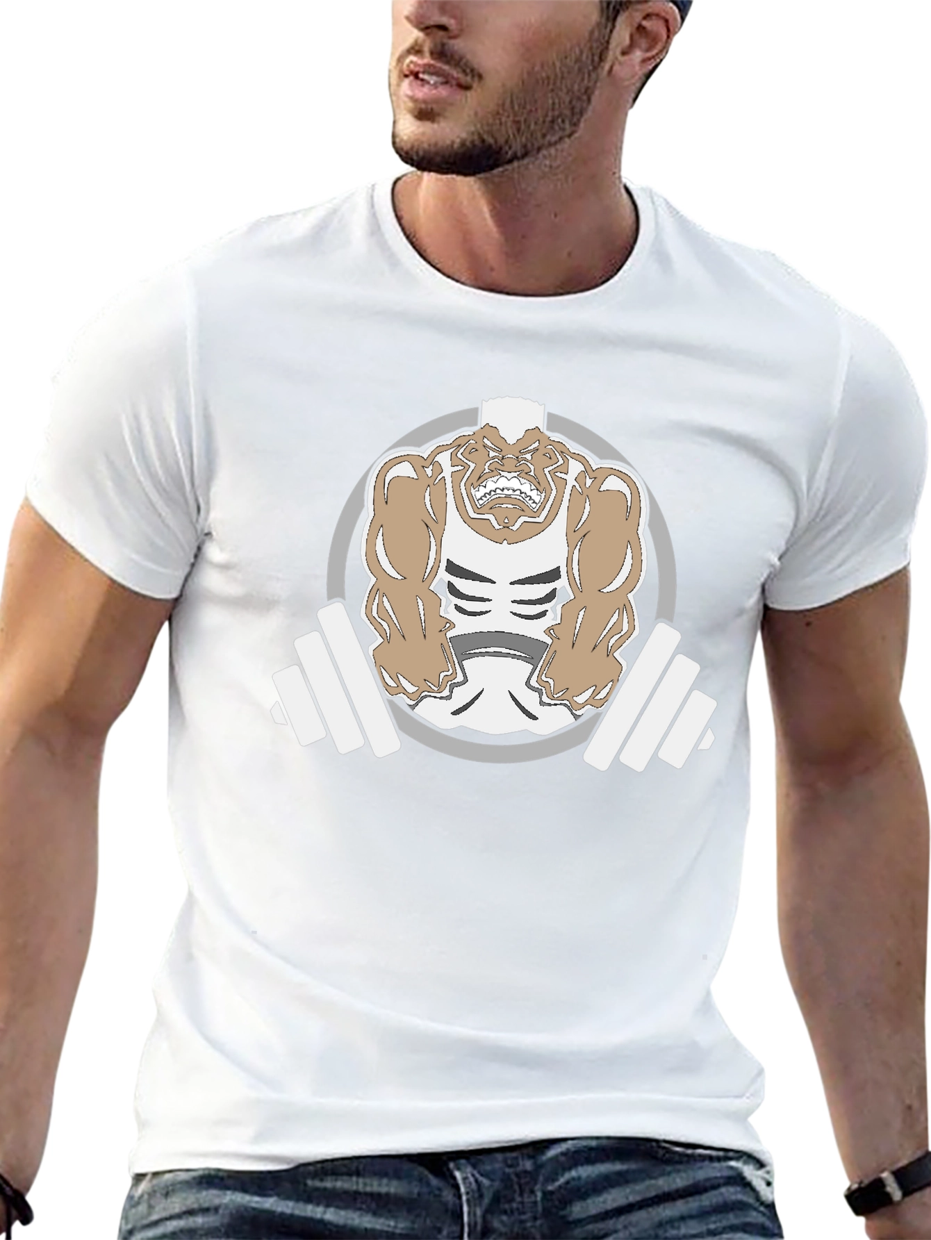 Gym Monster Graphic Black T-Shirt