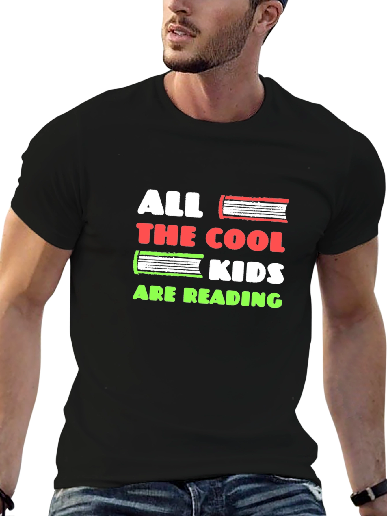 Cool Kids Reading Graphic T-Shirt