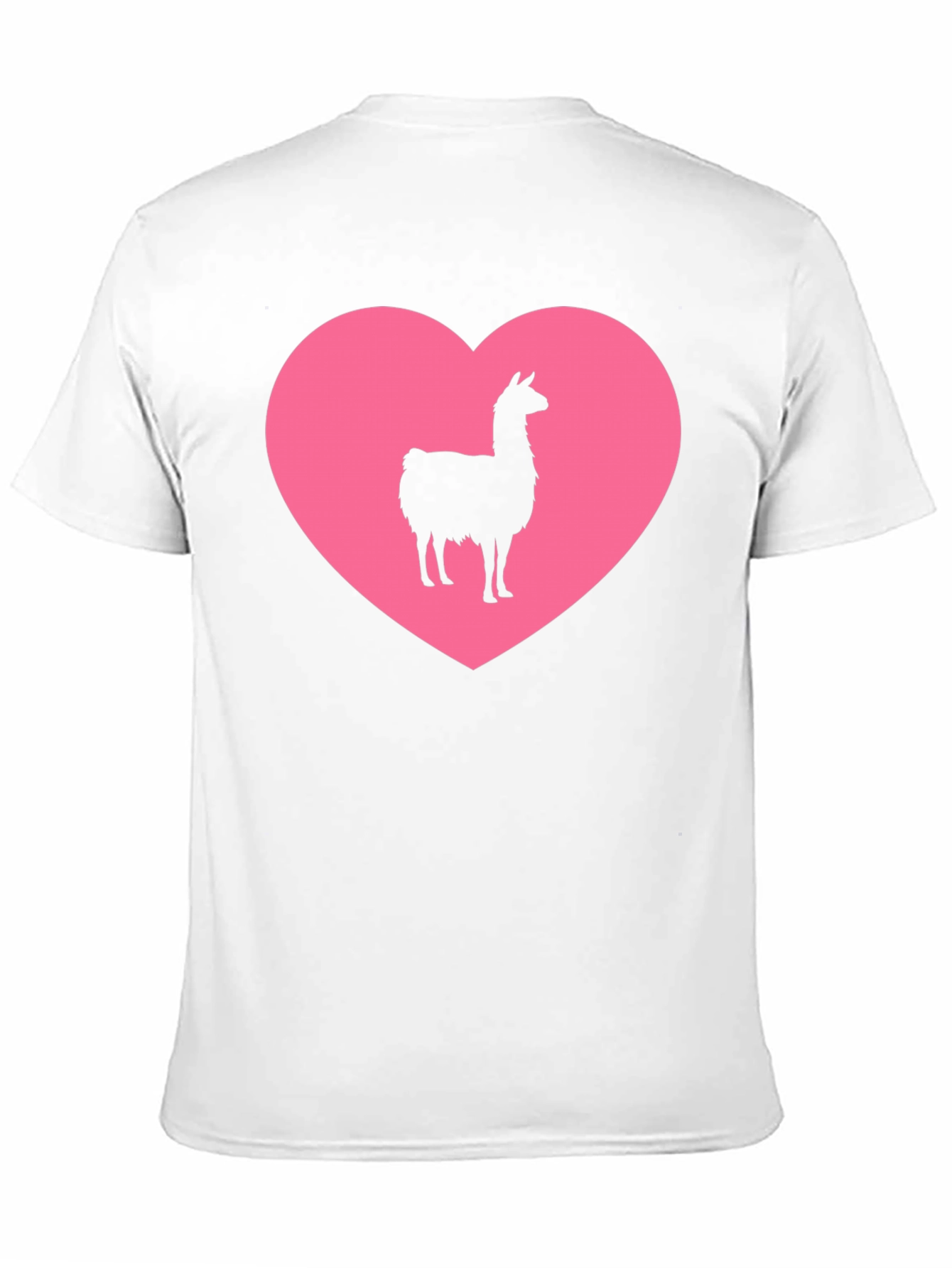 Llama Heart Graphic Tee - Black Unisex T-Shirt