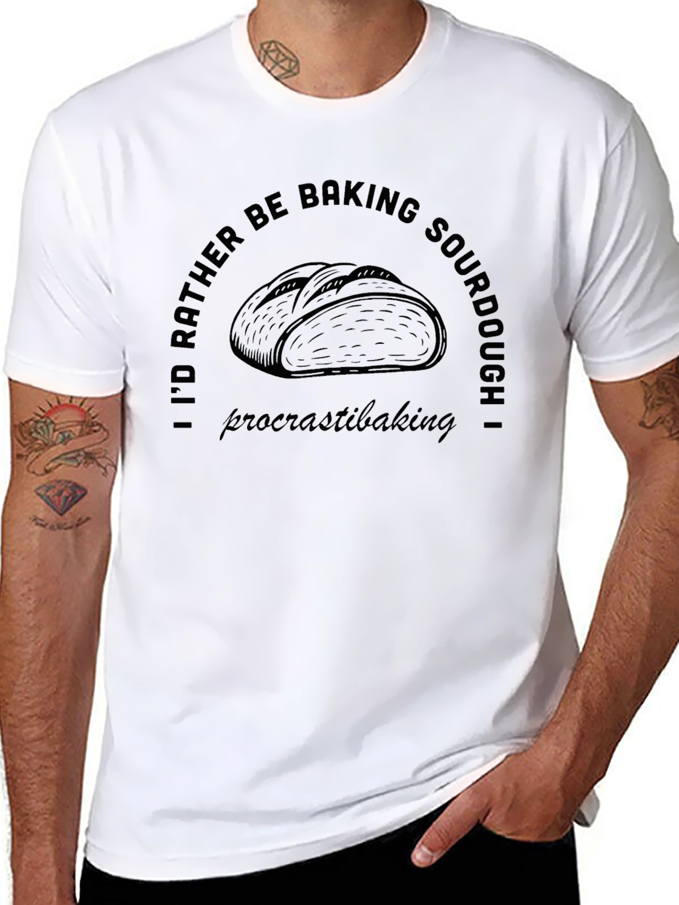 Baking Sourdough T-Shirt - Procrastibaking Tee