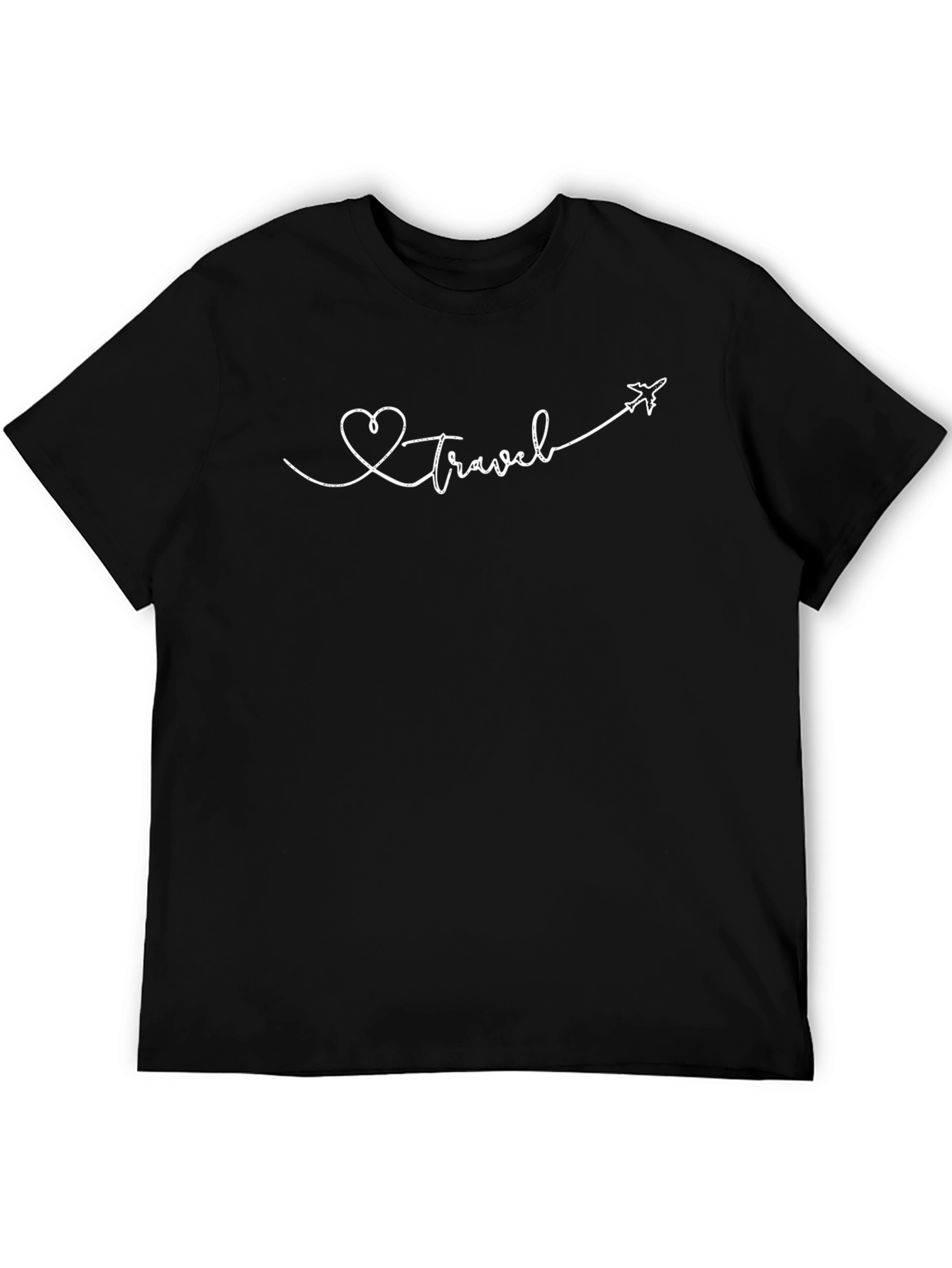 Love to Travel Black Graphic Tee