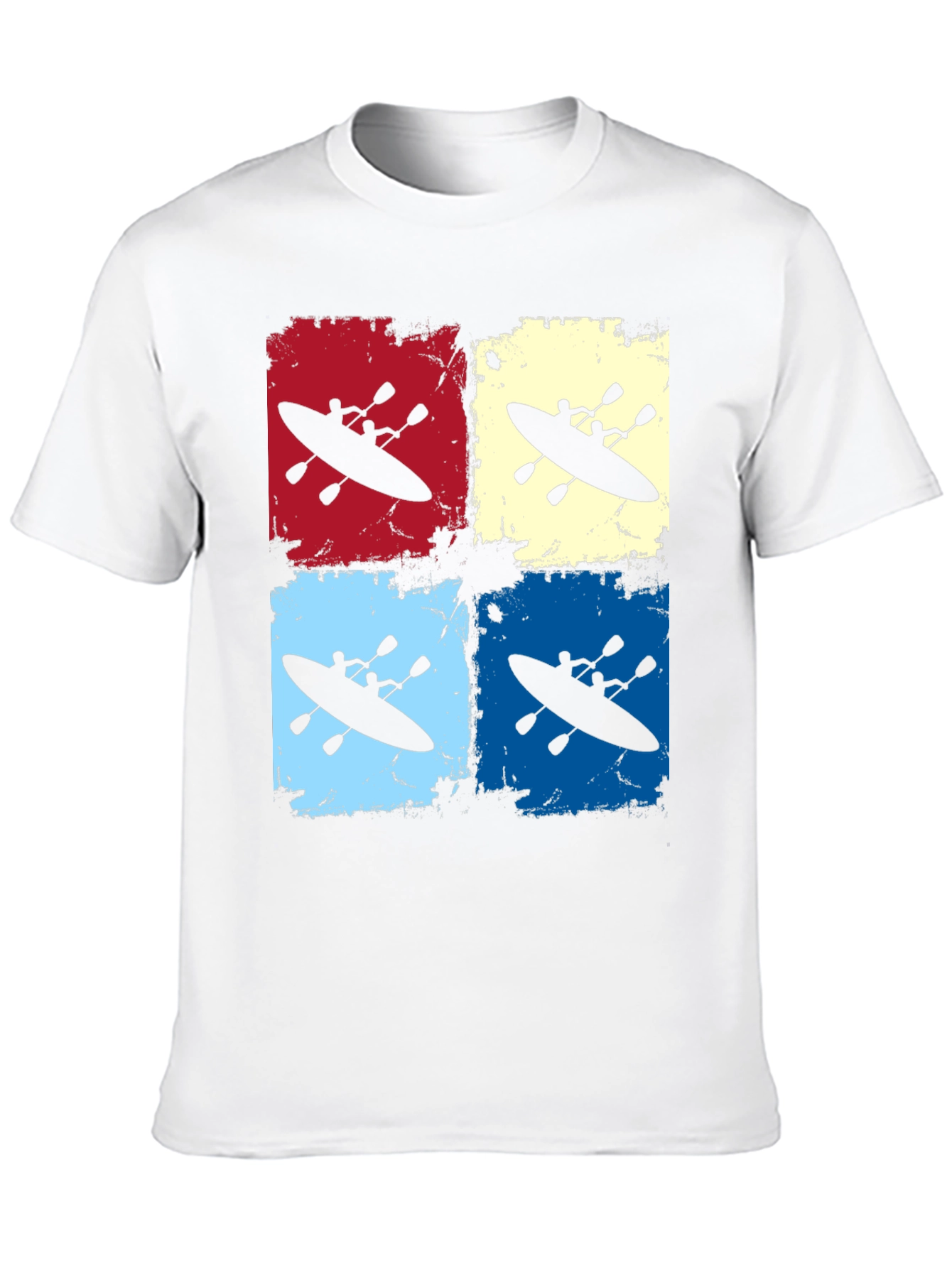 Kayaking Retro Graphic T-Shirt