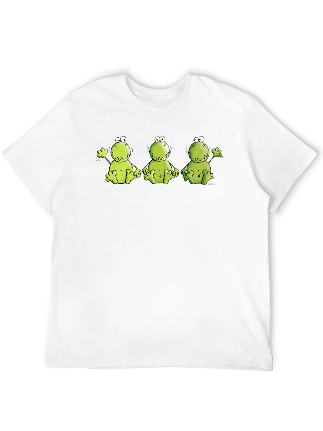 Funny Frog Trio Black T-Shirt