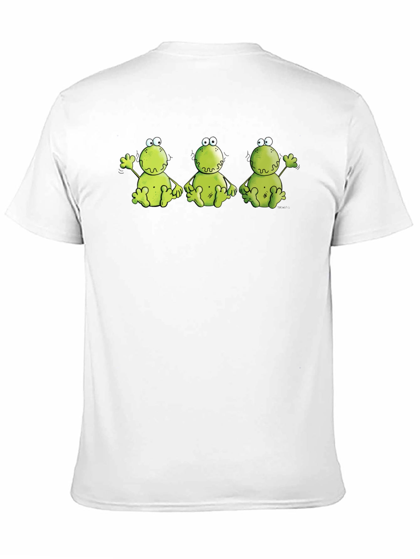 Funny Frog Trio Black T-Shirt