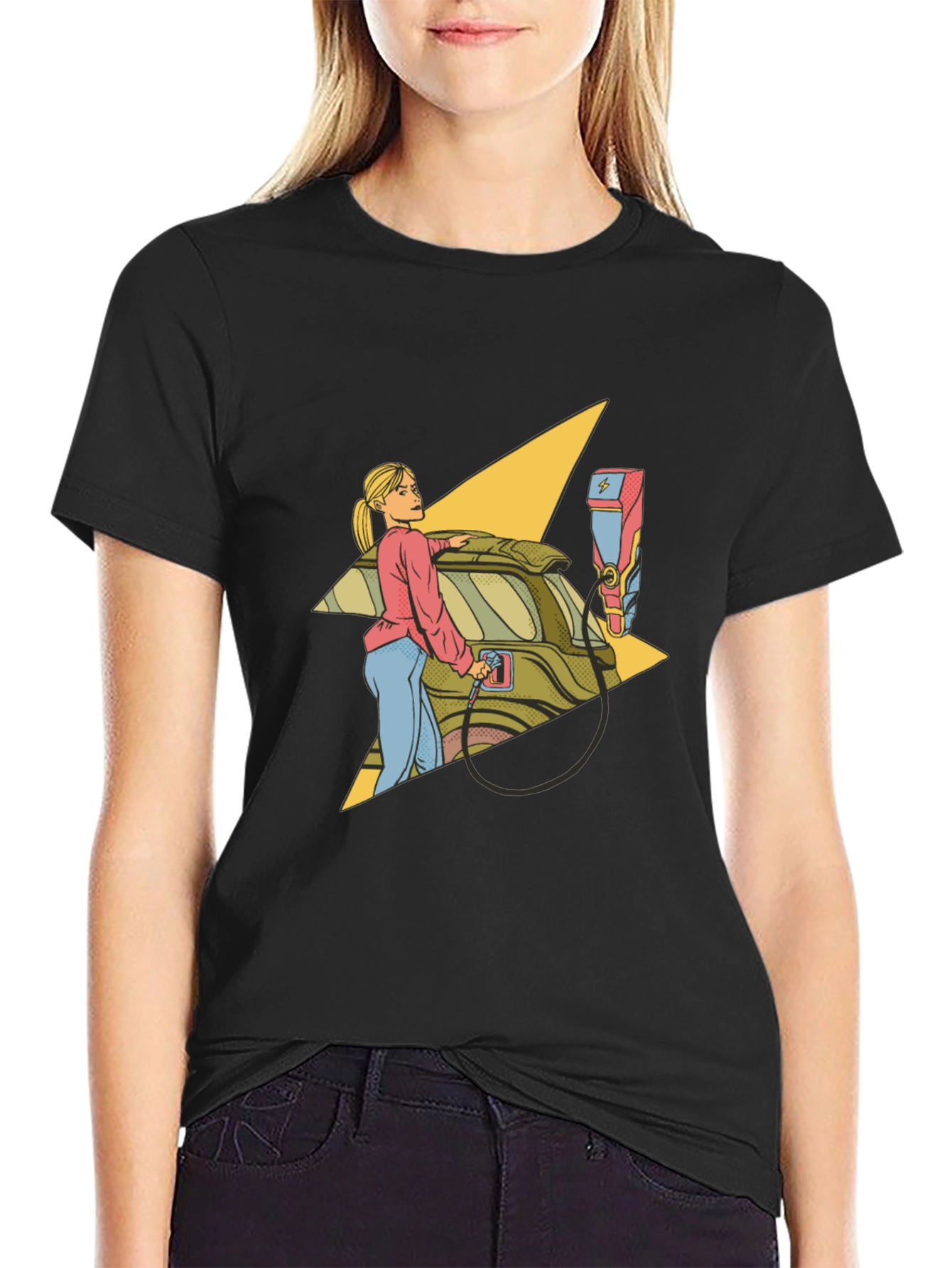 Electric Car Charging Graphic Tee