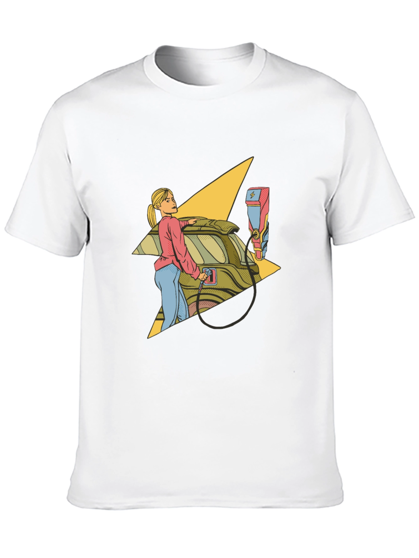 Electric Car Charging Graphic Tee