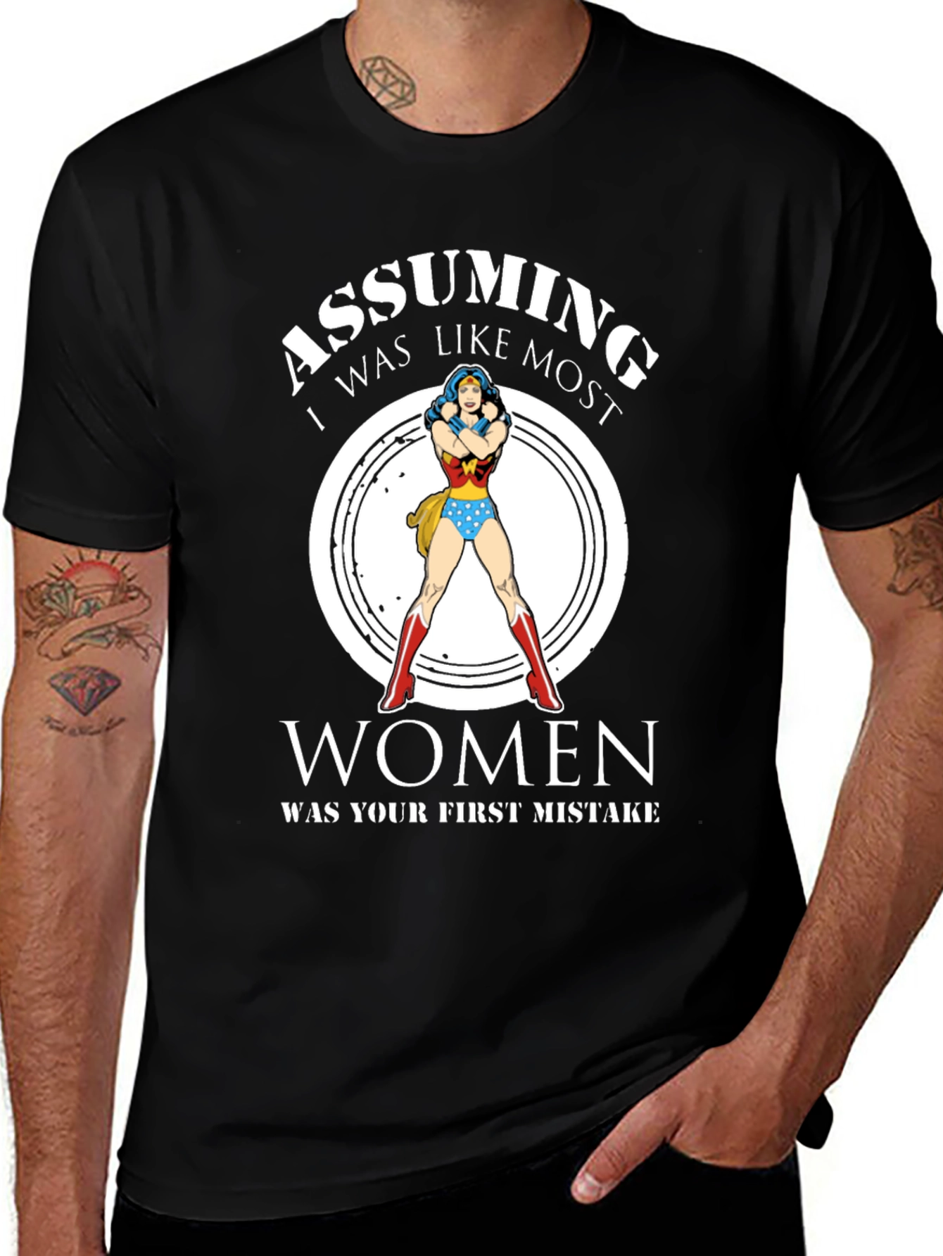 Wonder Woman Graphic T-Shirt - Assuming Women