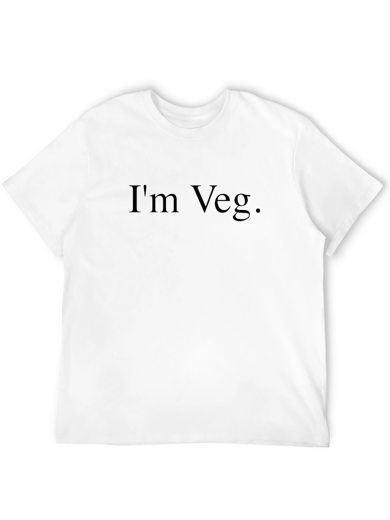 Im Veg. Black T-Shirt