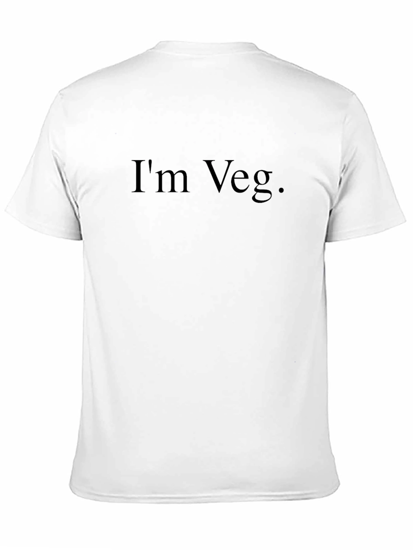 Im Veg. Black T-Shirt