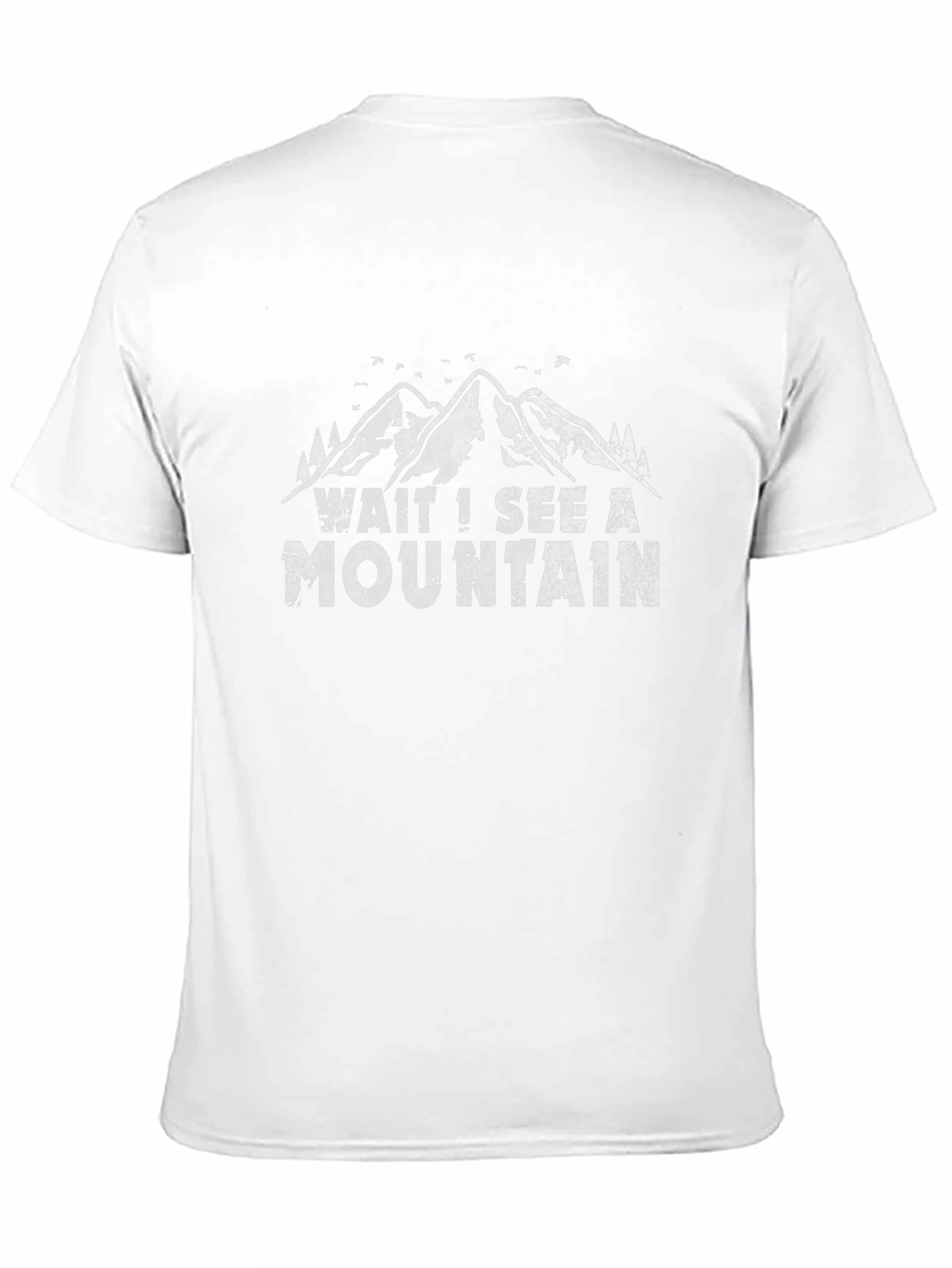 Wait I See A Mountain Black Graphic Tee