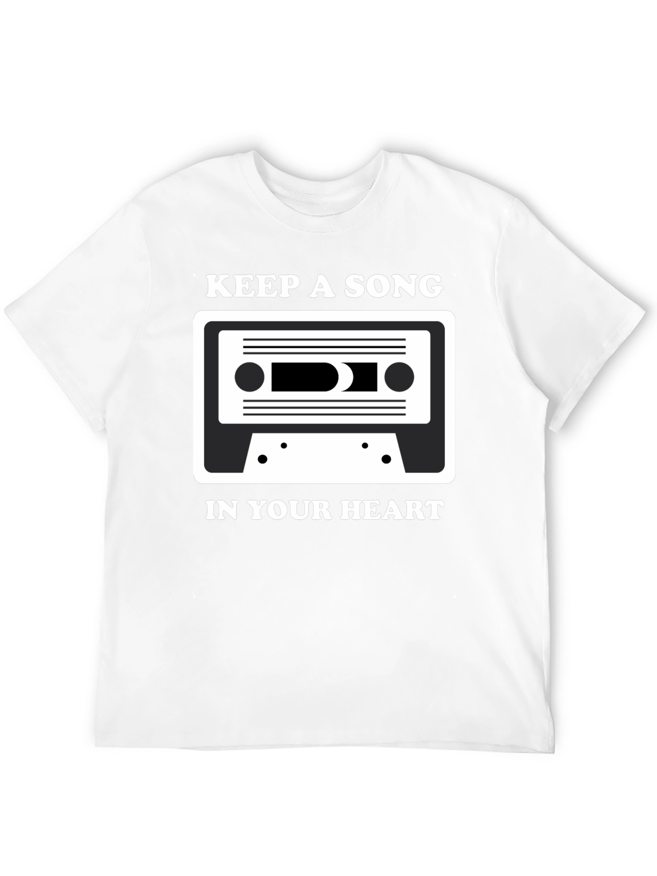 Keep A Song In Your Heart Black Tee